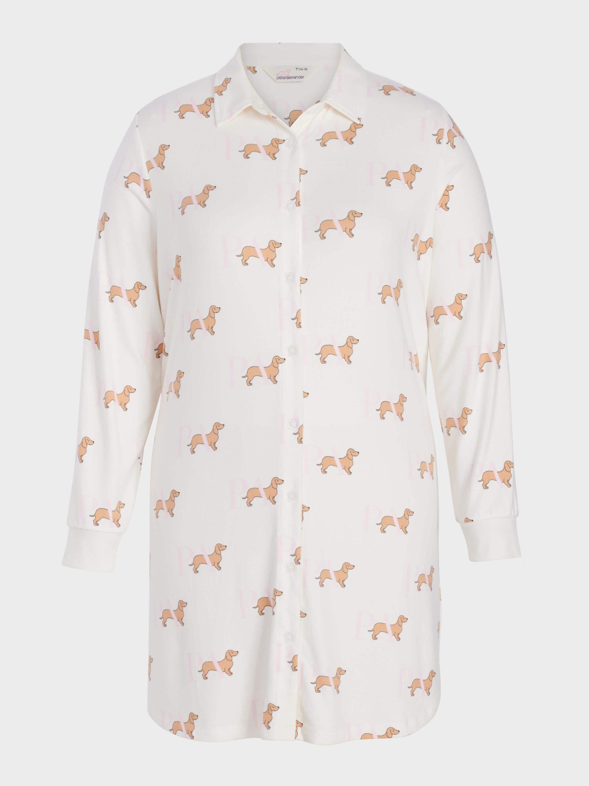 P.A. Plus Penny Long Sleeve Plush Nightshirt Multi image 3