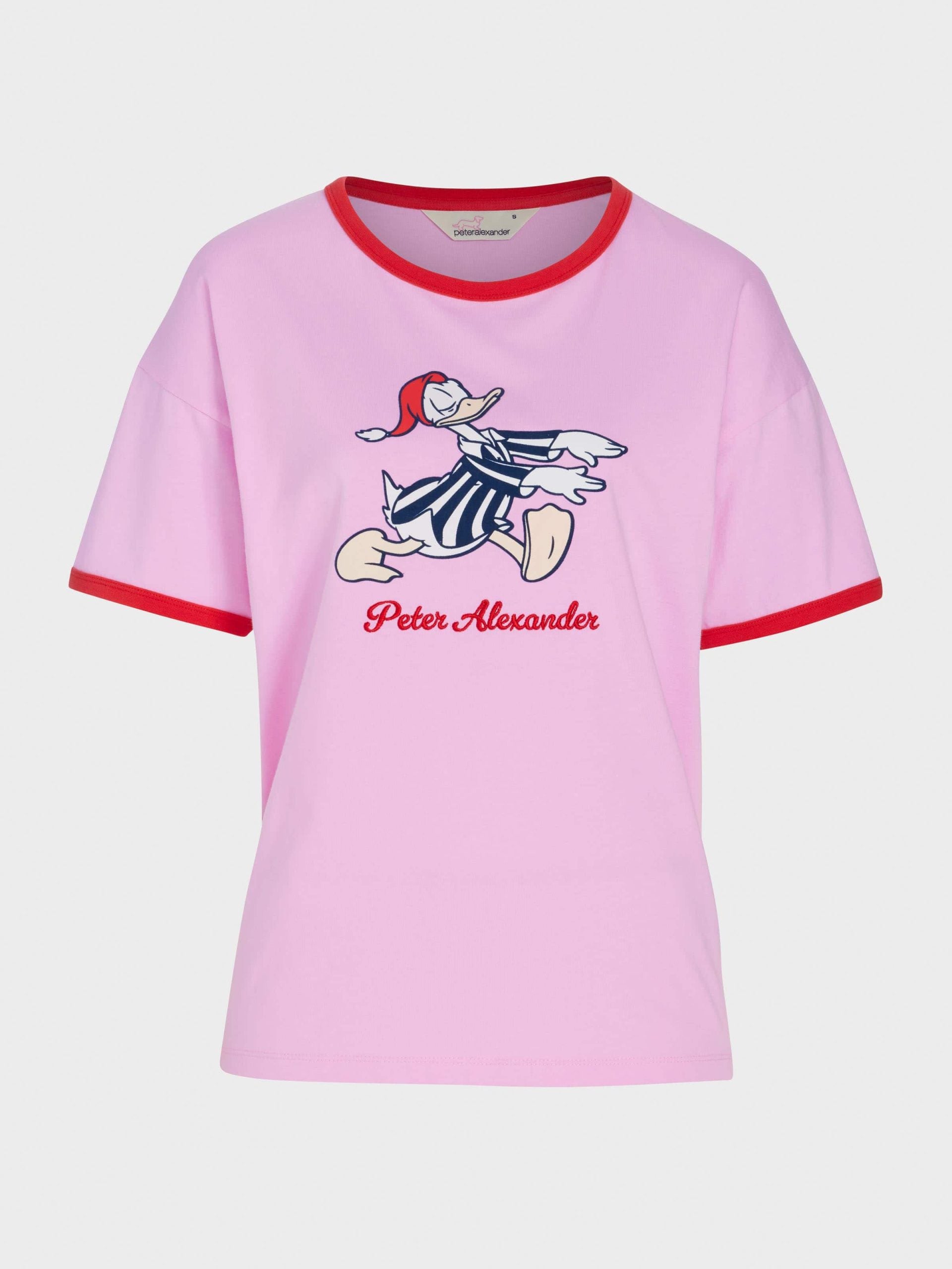 Sleepy Donald Duck Oversized Tee Pink image 3