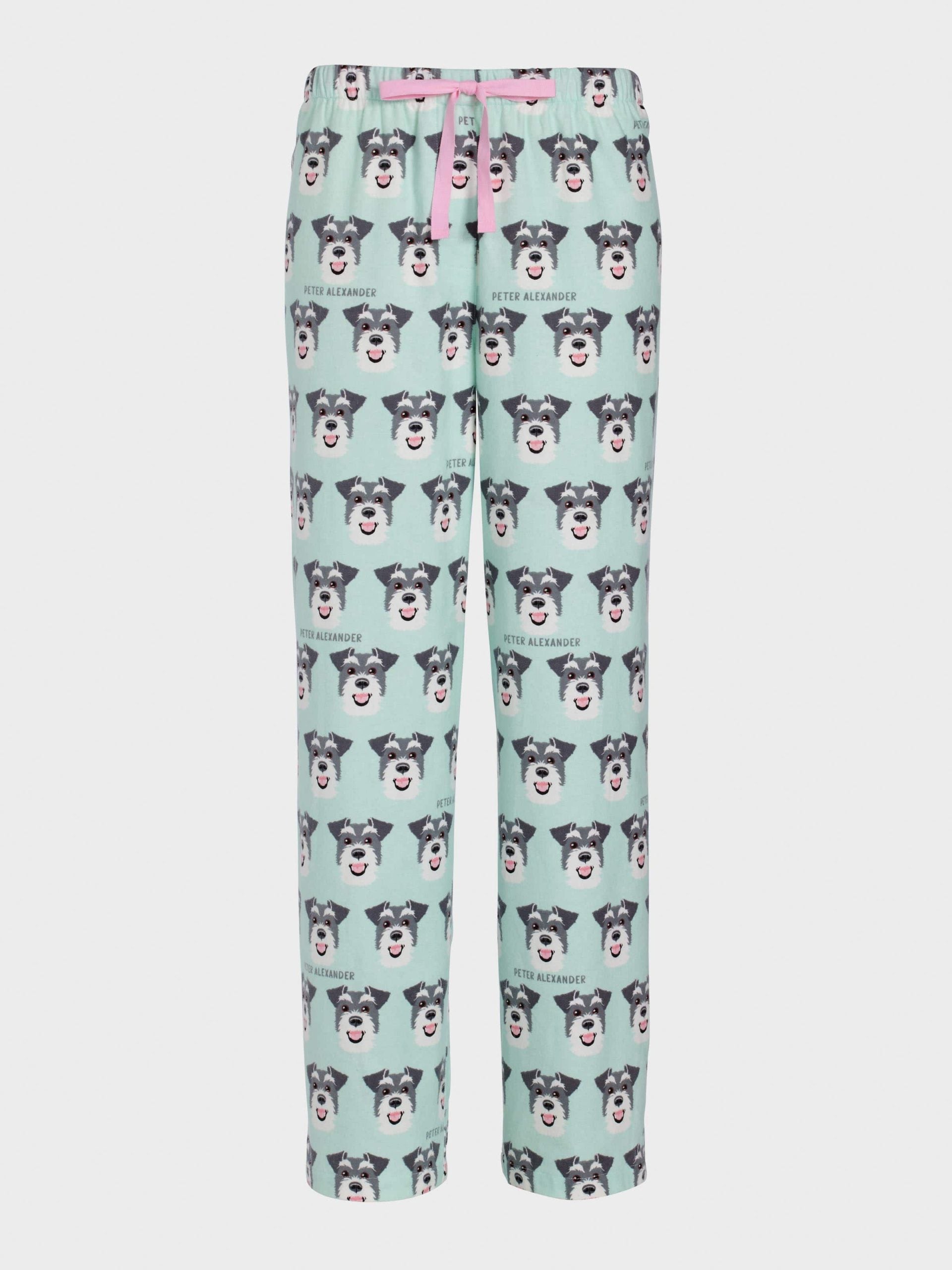 Schnauzer Mint Classic Flannelette Pj Pant Multi image 3