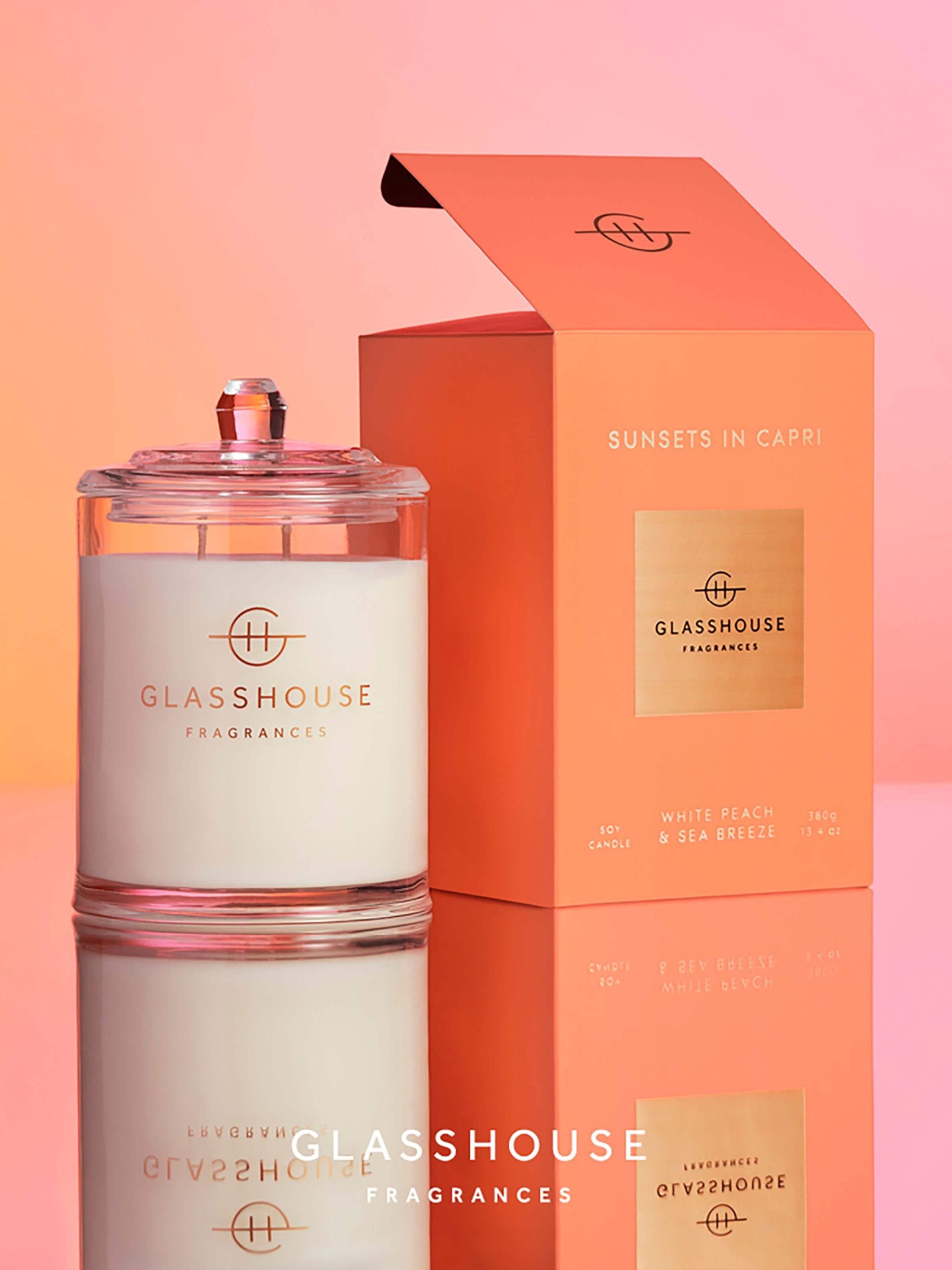 Glasshouse Fragrances Soy Candle 380G image 2