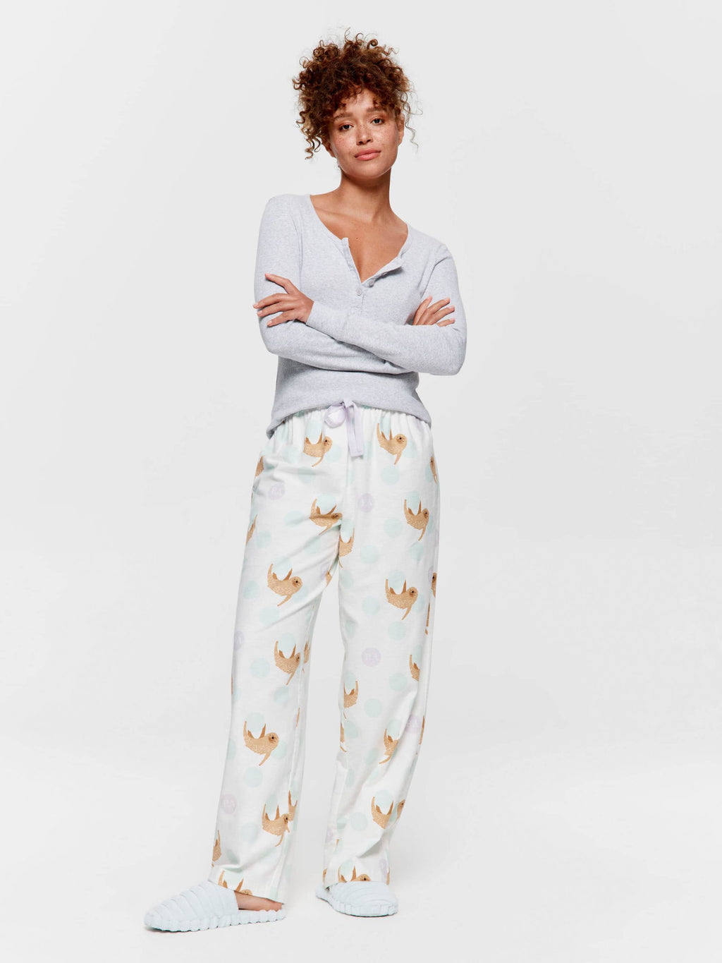 Sloth Spots Classic Flannelette Pj Pant multi image 0