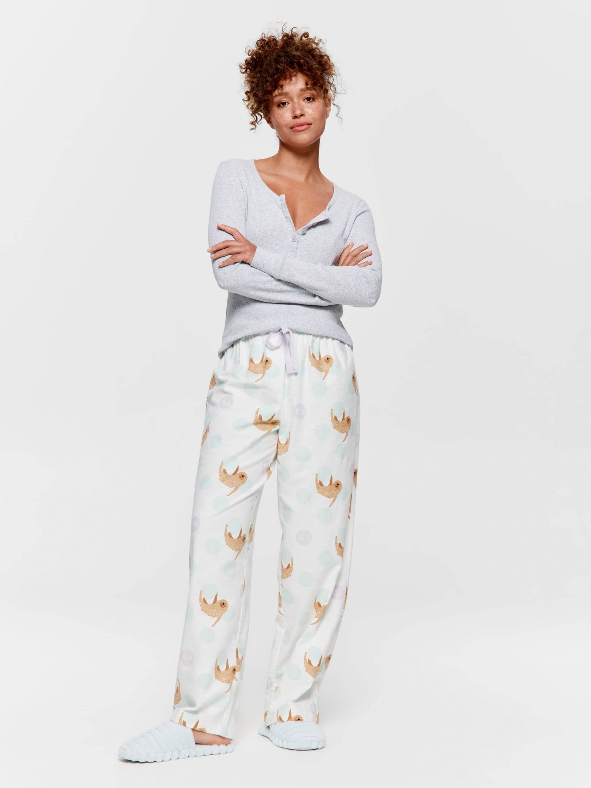 Sloth Spots Classic Flannelette Pj Pant multi image 0