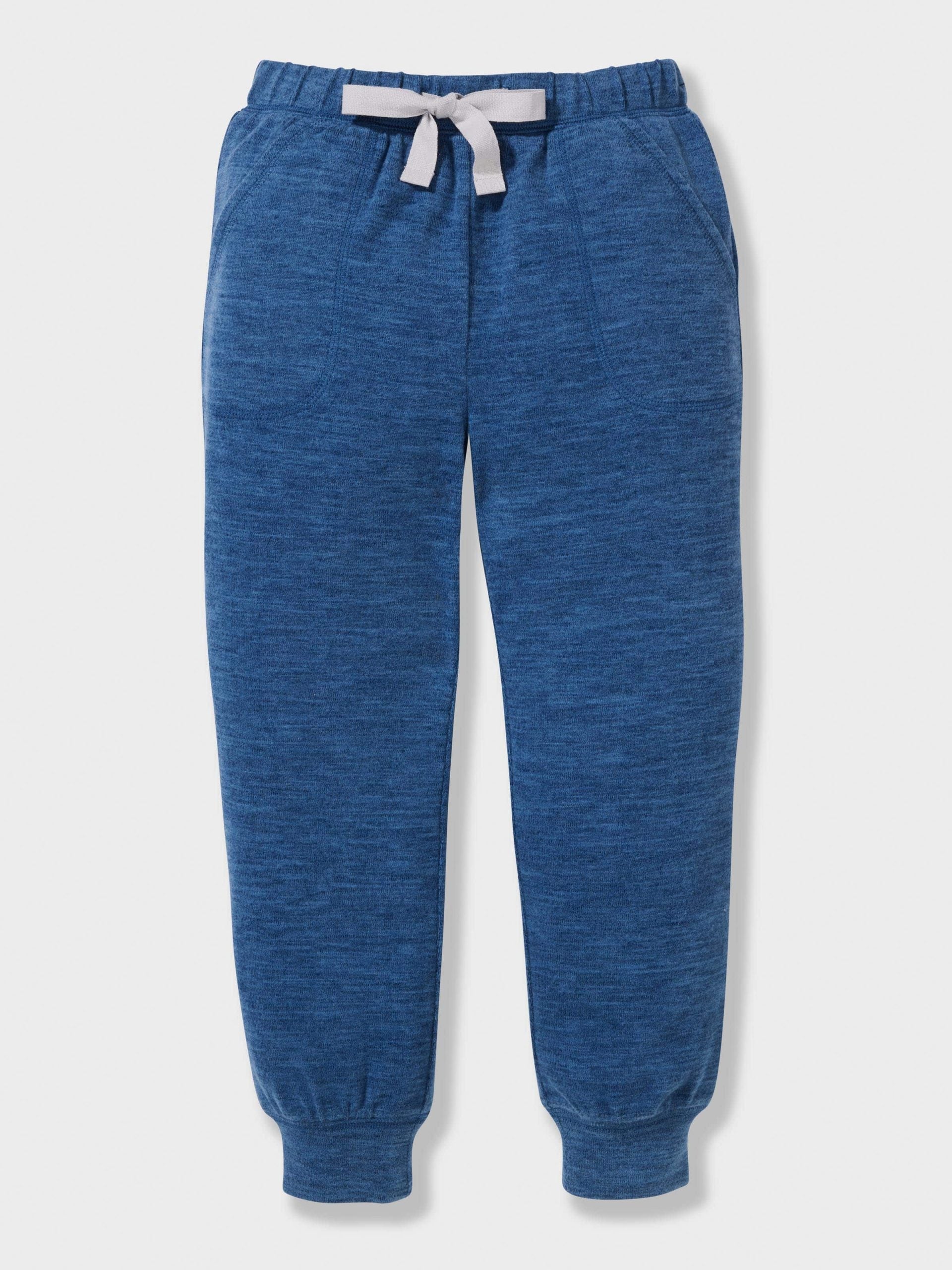 Boys Fuzzy Blue Pj Set blue image 3