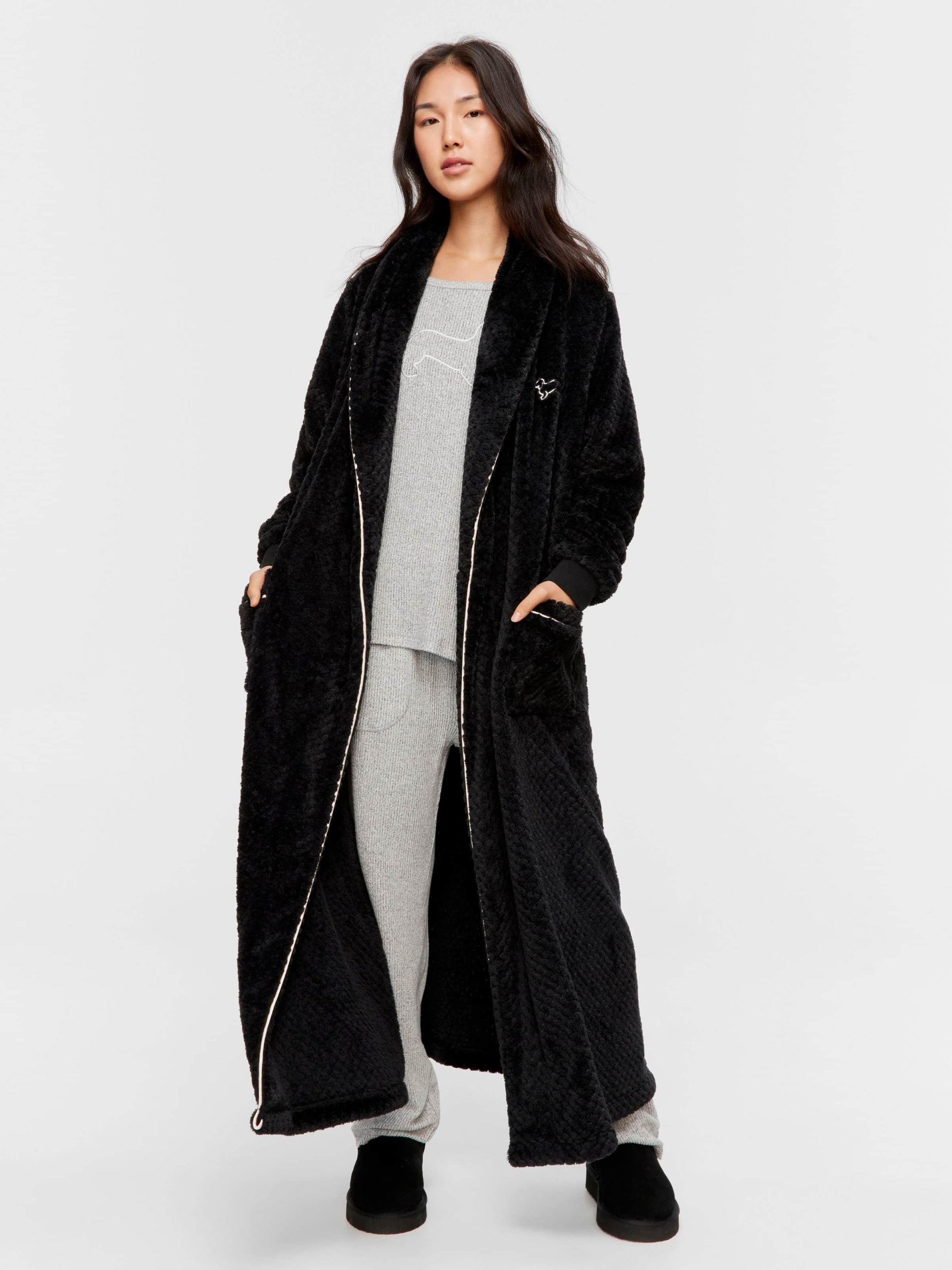 Peters Black Jacquard Full Length Gown black image 3