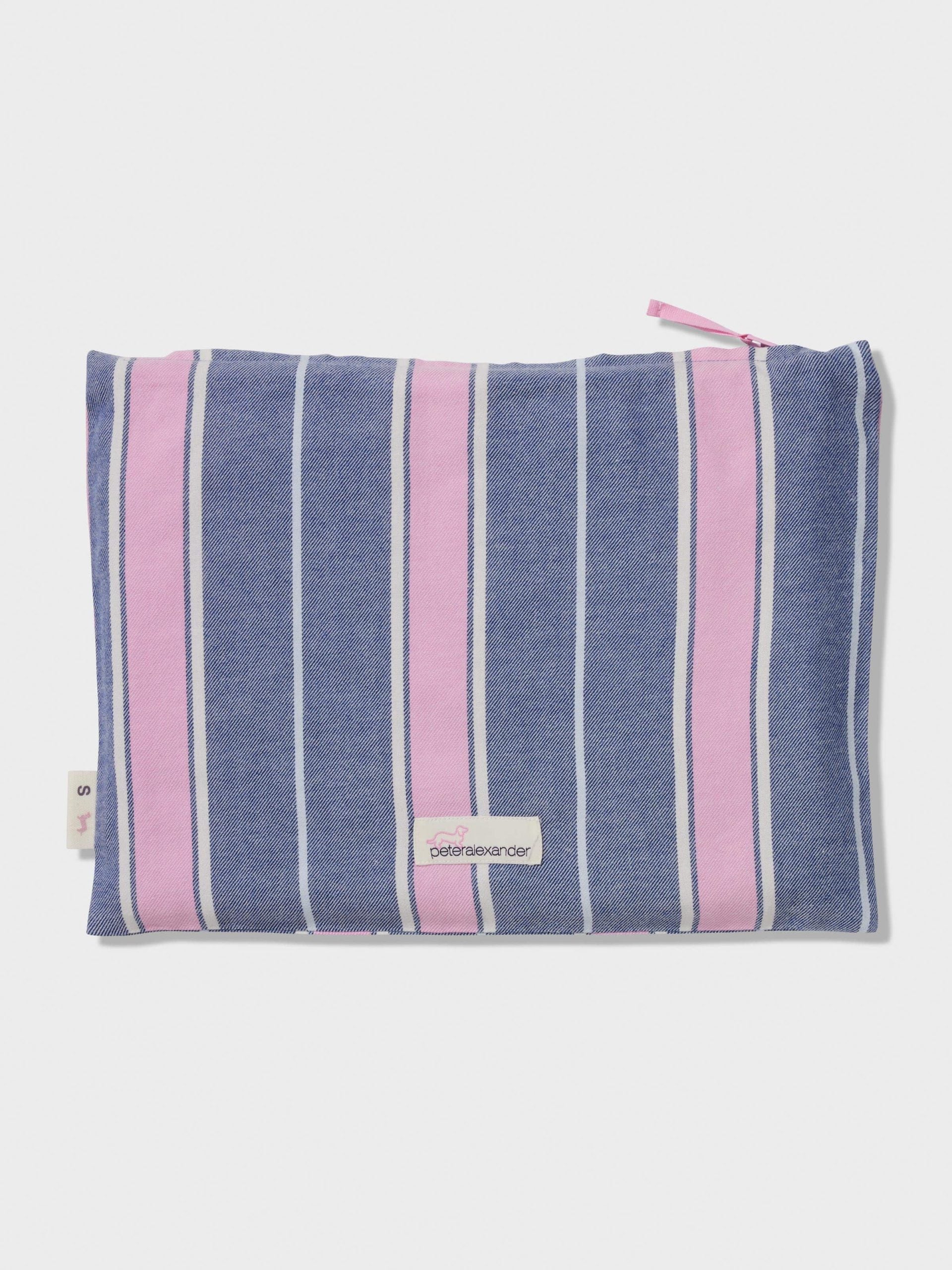 Navy & Pink Stripe Classic Flannelette Pj Set multi image 5