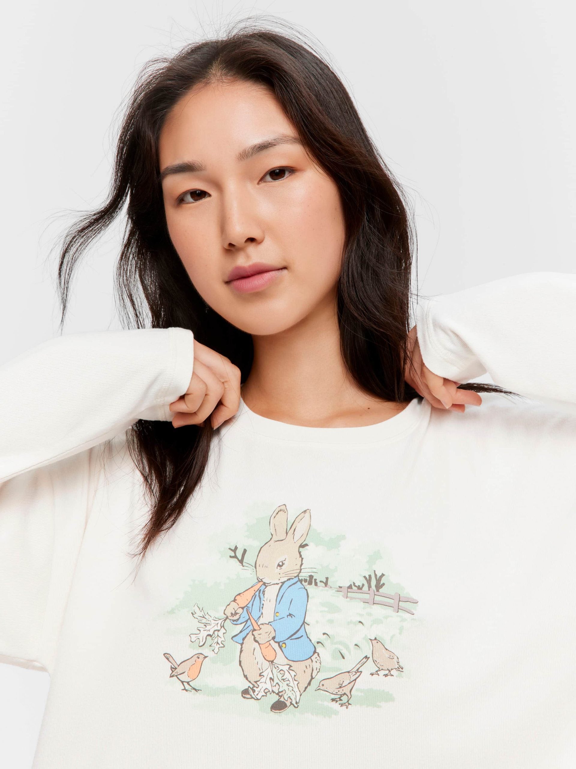 Peter Rabbit Plush Long Sleeve Top pink image 0