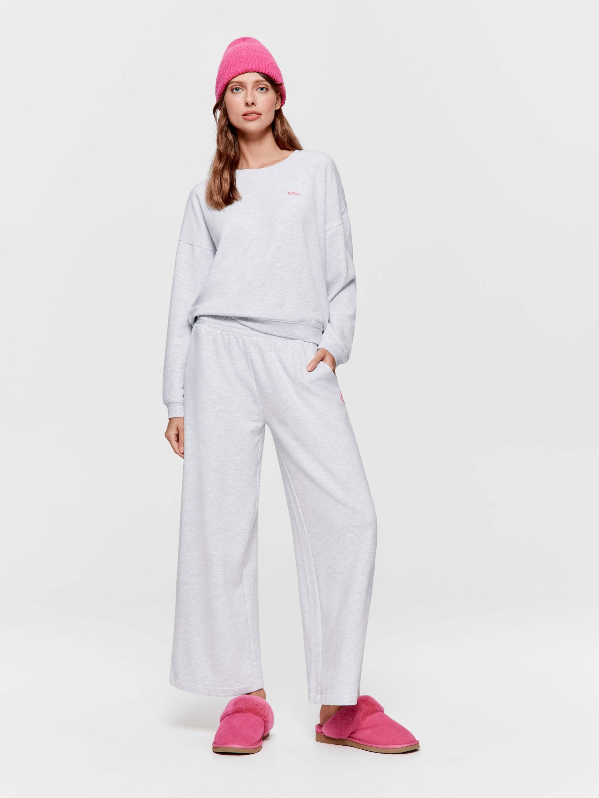 Grey Straight Leg Pj Pant greymarle image 0