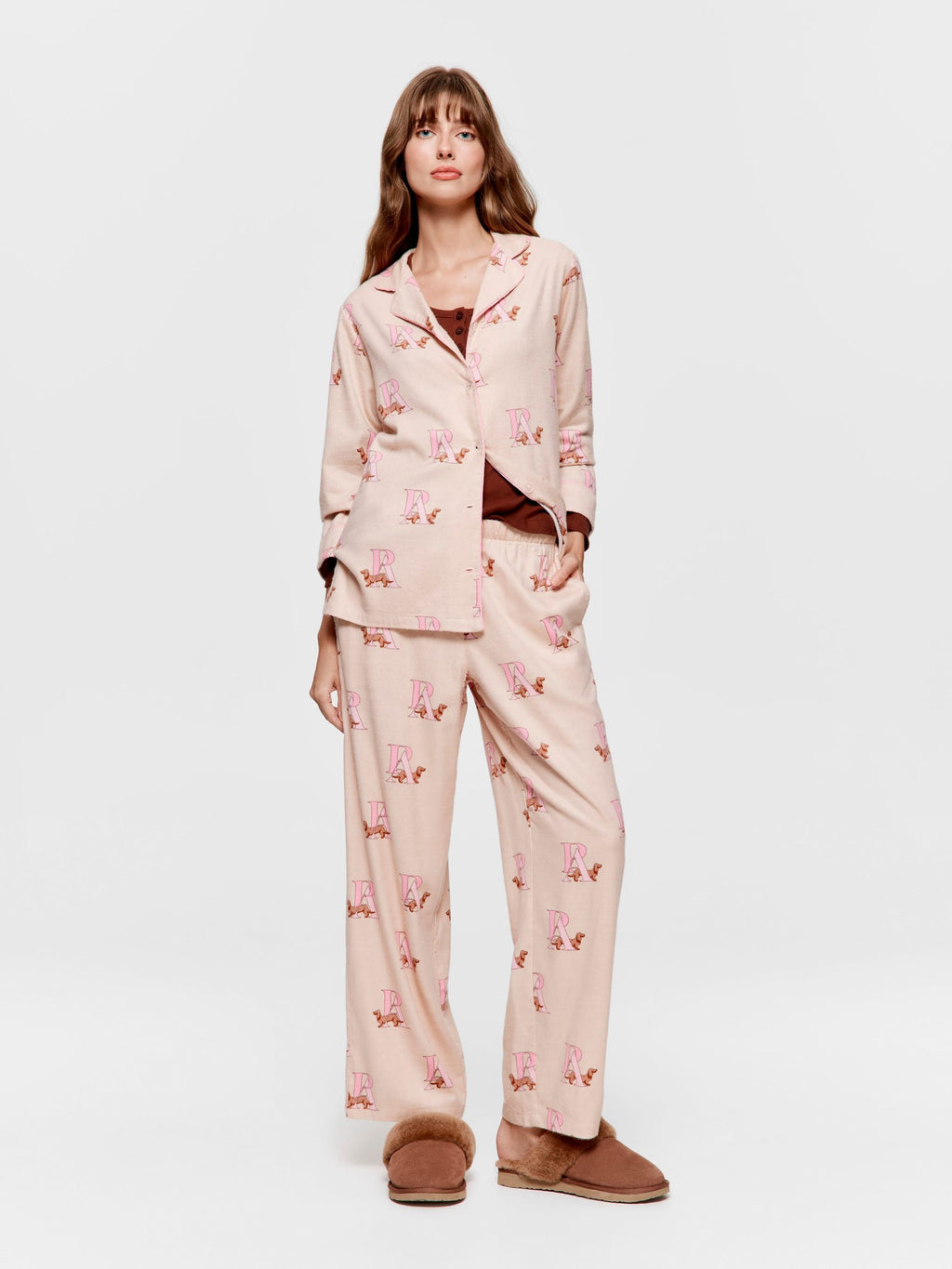 Penny Monogram Bamboo Flannelette Classic Pj Set multi image 1