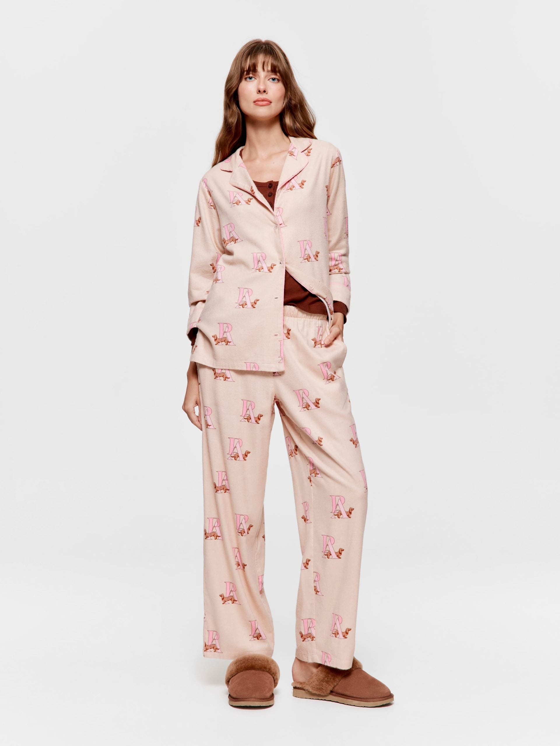 Penny Monogram Bamboo Flannelette Classic Pj Set multi image 1