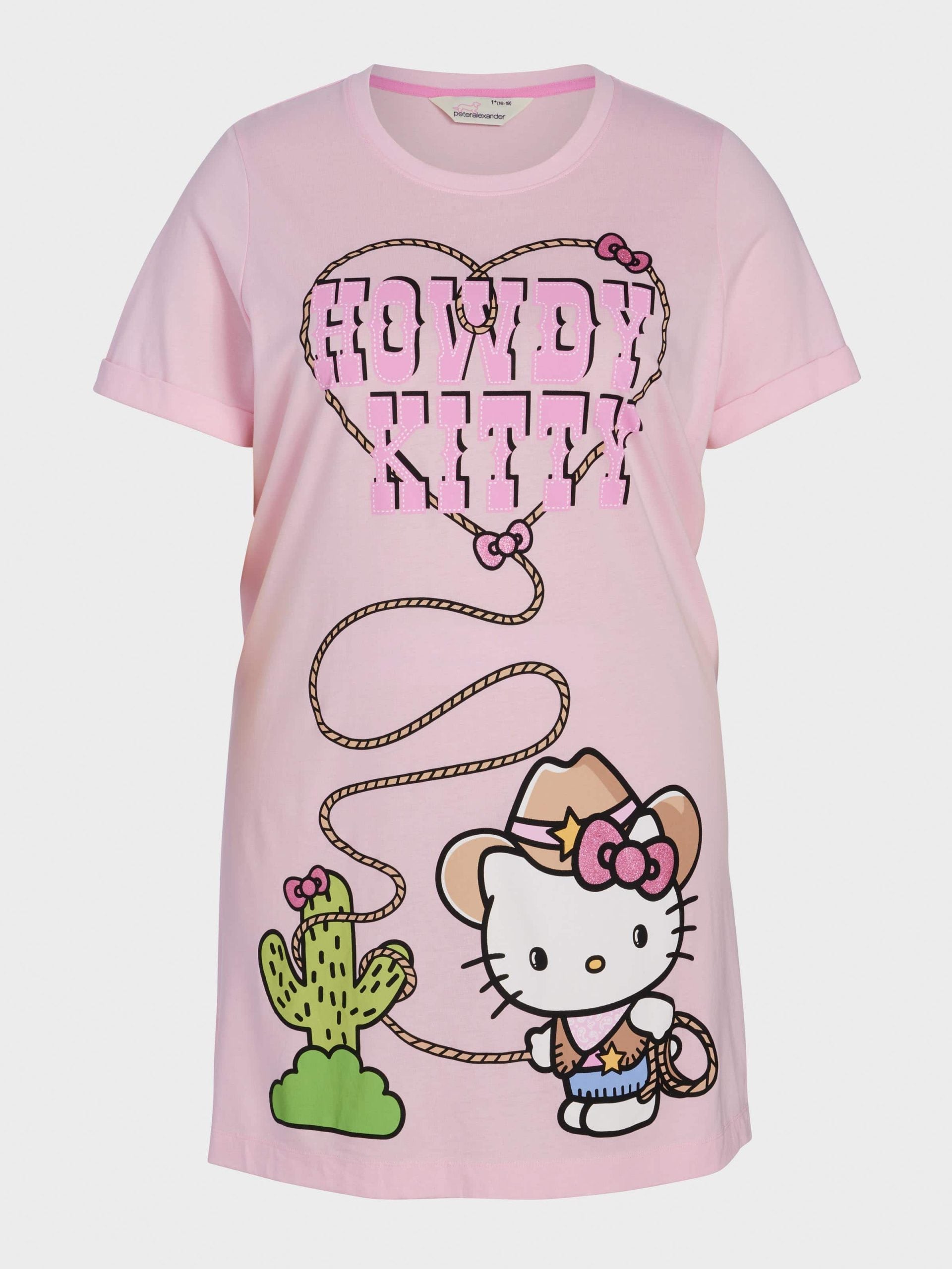 P.A. Plus Howdy Hello Kitty Sleep Tee Multi image 3