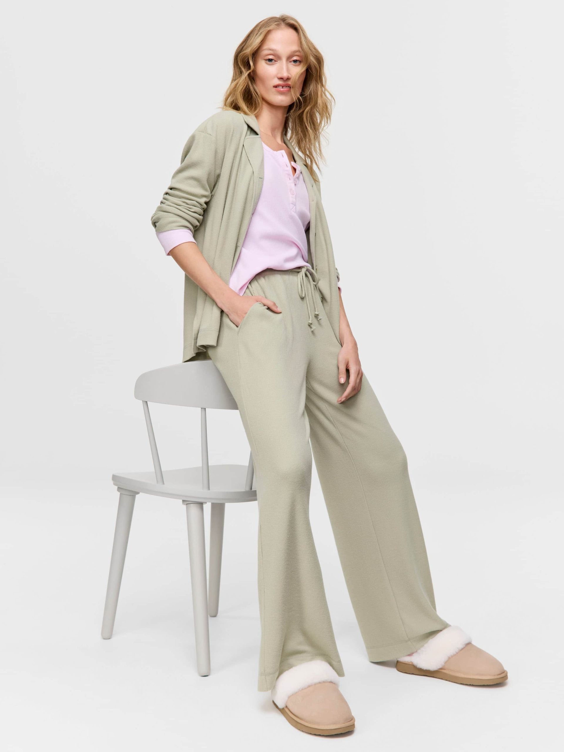 Soft Waffle Pj Pant mint image 0