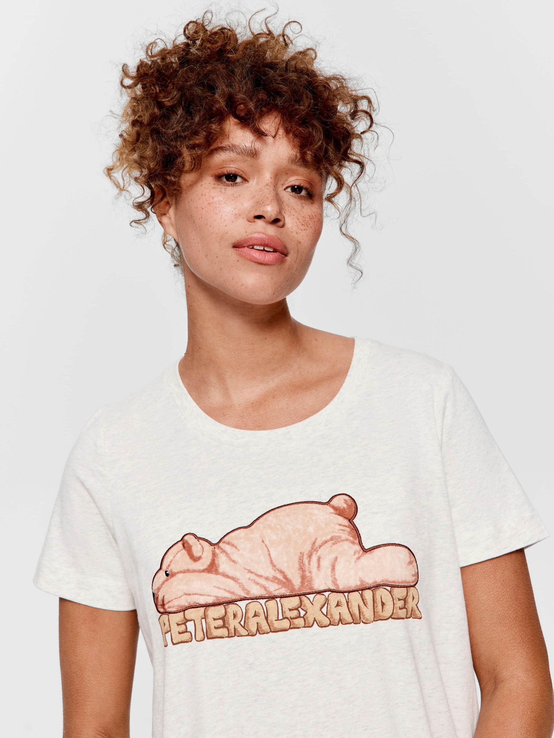 Bear Sleep Tee oatmeal image 1