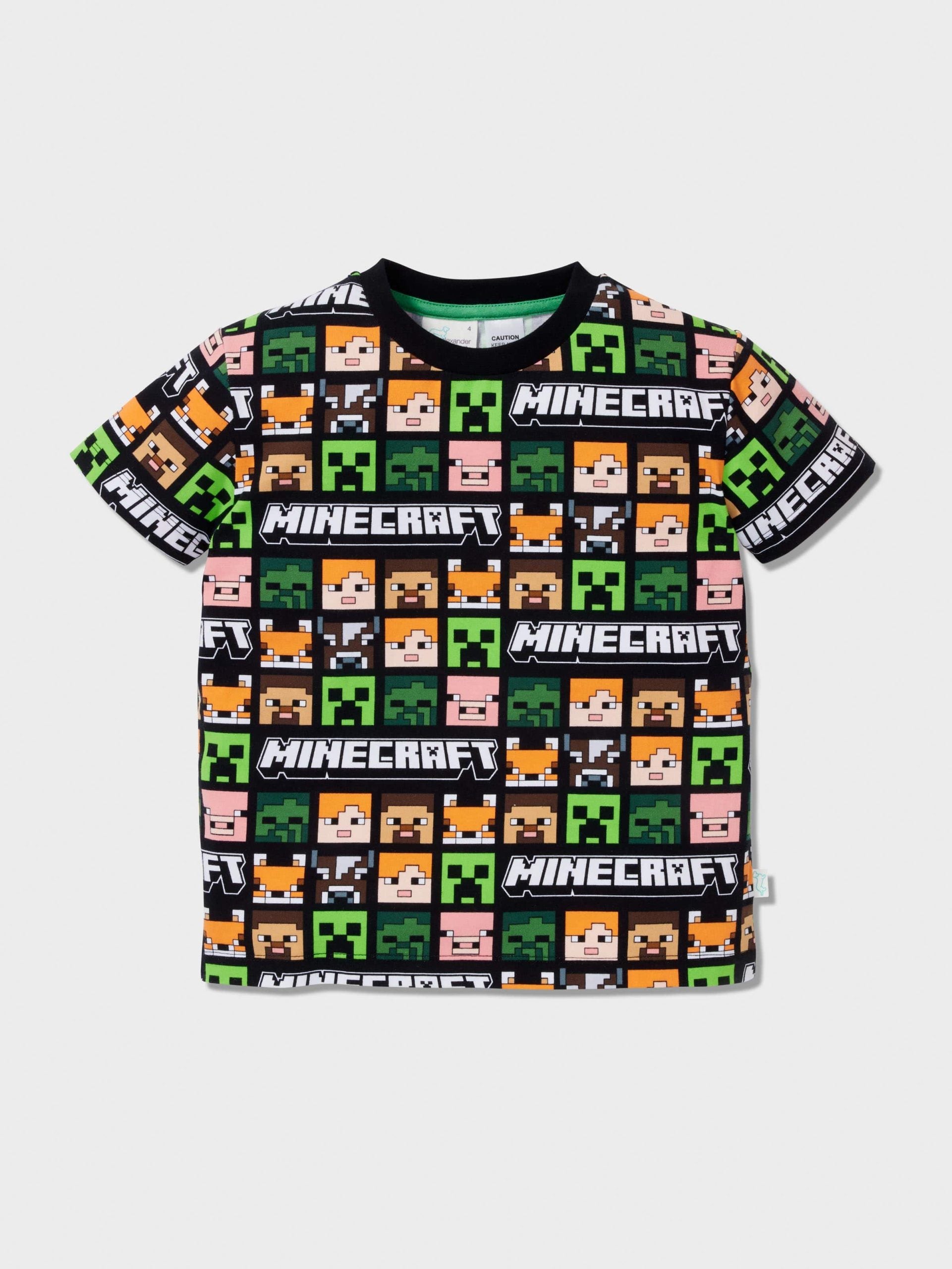 Jnr Kids Minecraft Print Pj Set multi image 4
