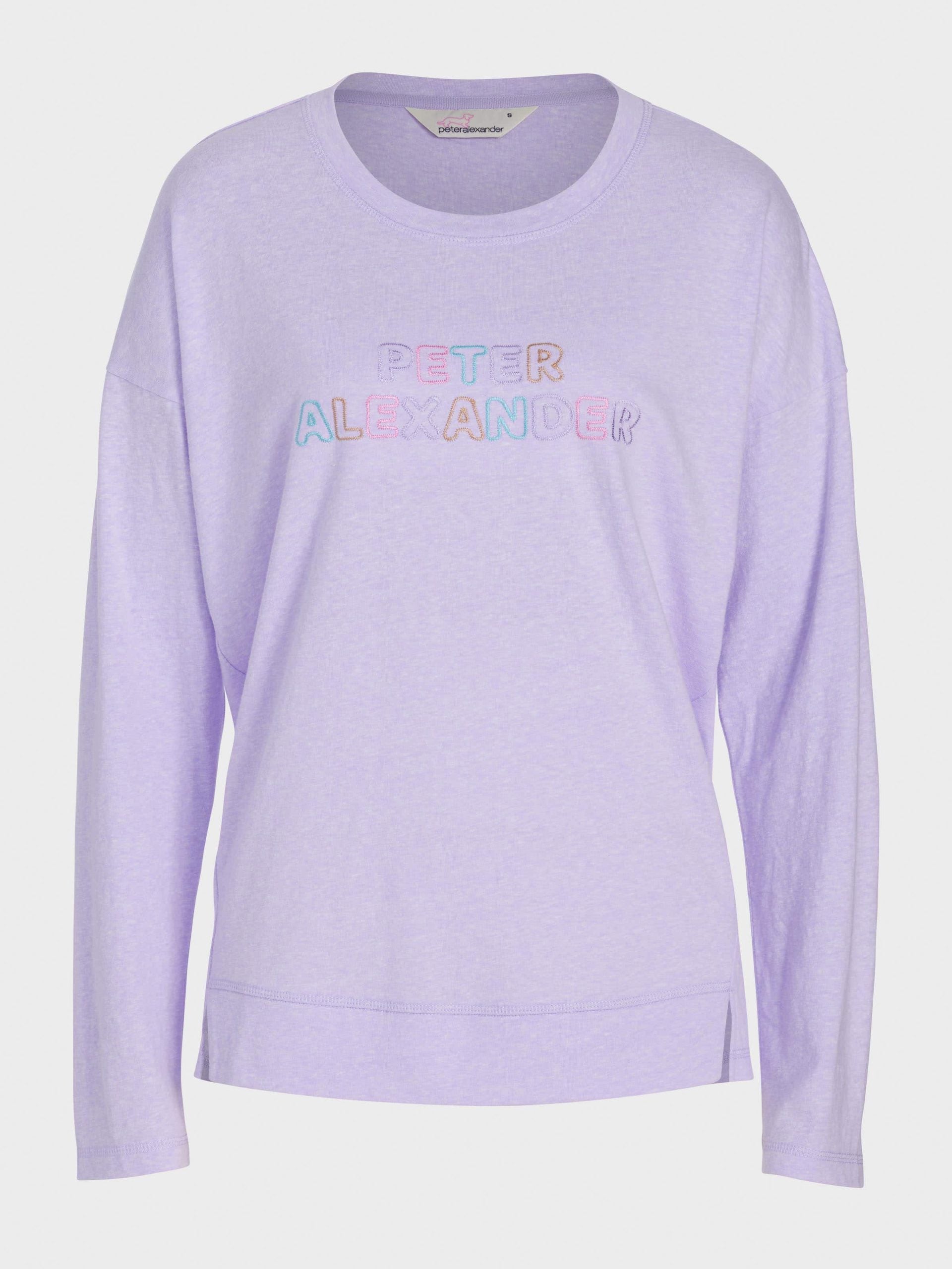 Peter Alexander Lilac Logo Long Sleeve Top lilac image 3