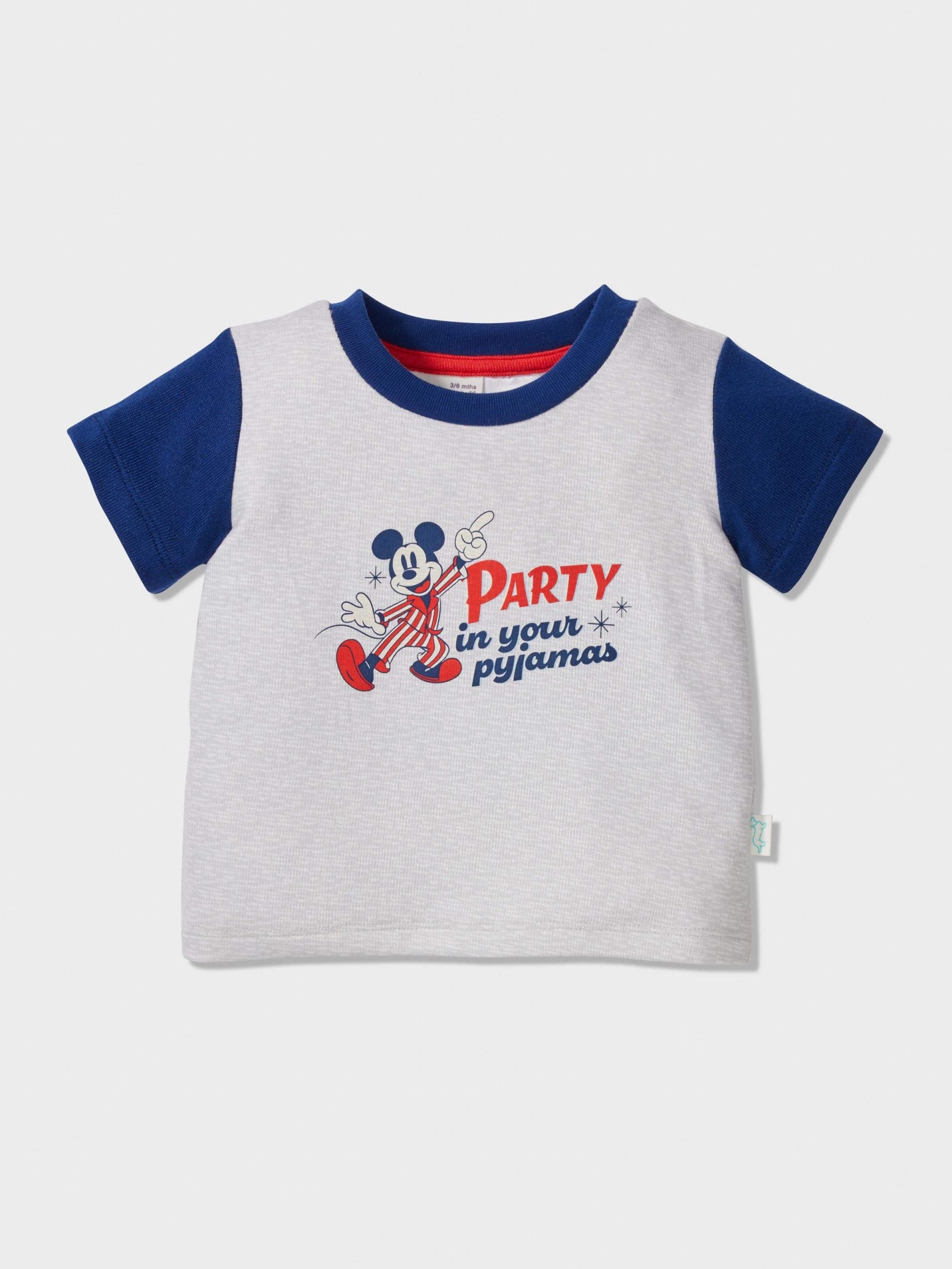 Baby Disney Mickey Party Short Pj Set Multi image 2