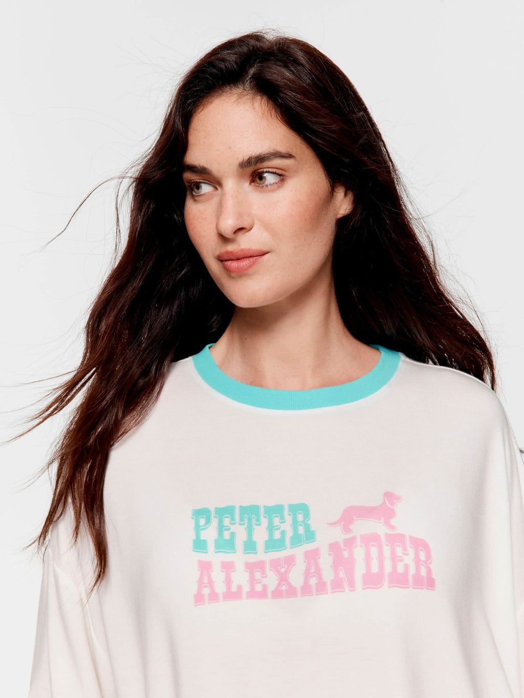 Peter Alexander Western Oversized Tee Cream image 1