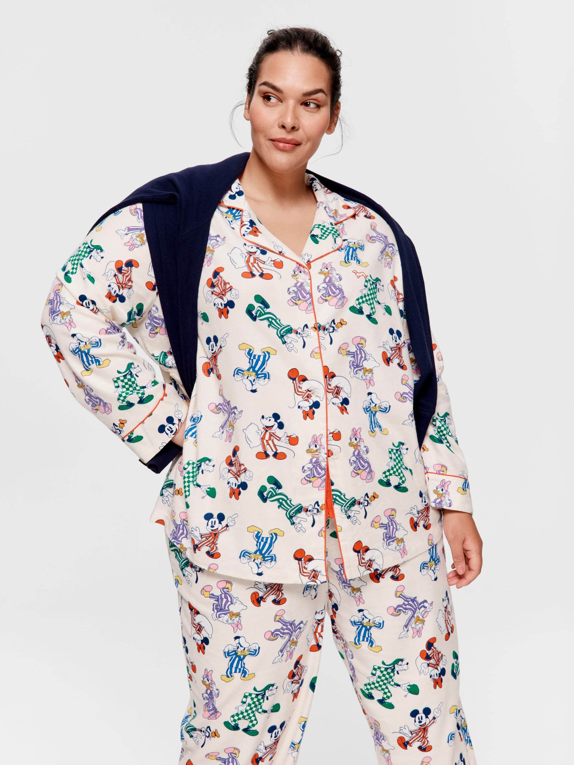 P.A. Plus Mickey Mouse &amp;amp; Friends Bamboo Flannelette Classic Pj Set Multi image 1