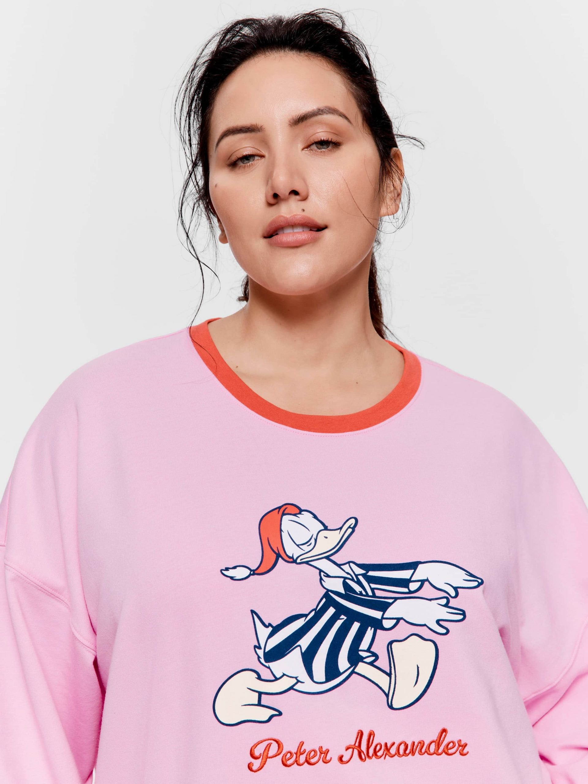 P.A. Plus Sleepy Donald Duck Sweater Pink image 0