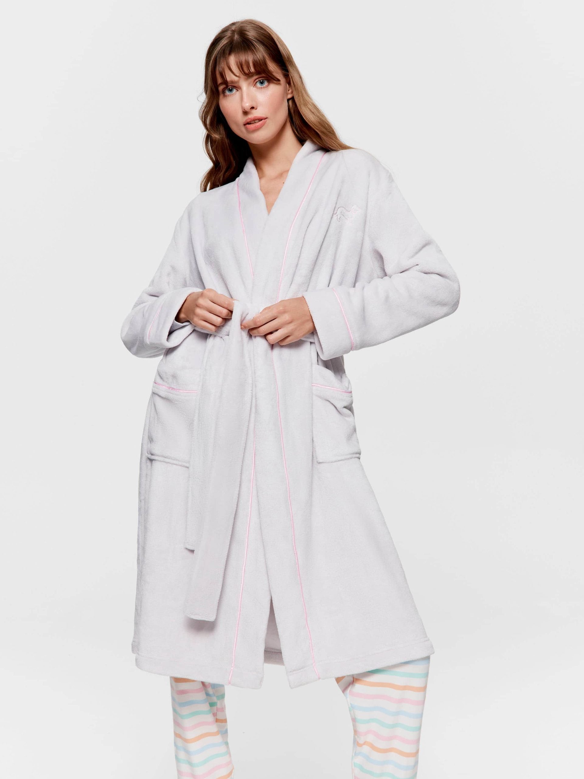 Grey Fleece Classic Gown multi image 2