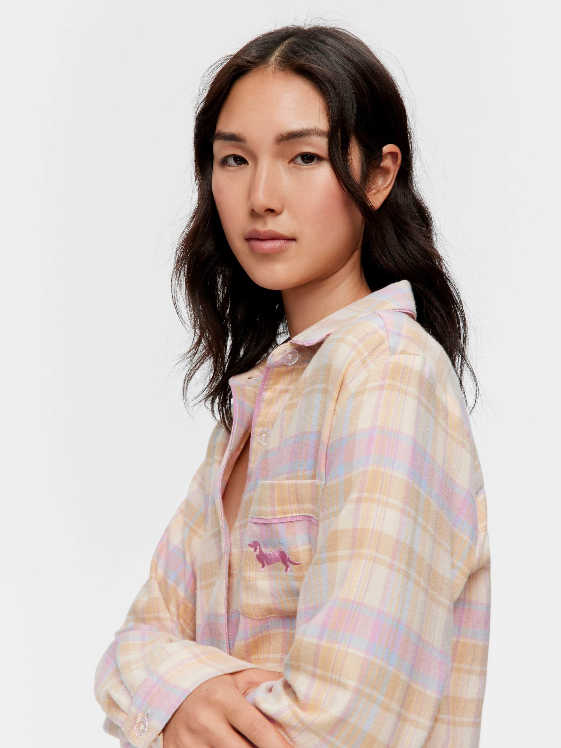 Toffee Check Flannelette Nightshirt multi image 2