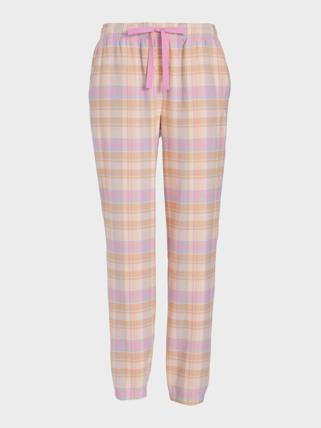 Toffee Check Flannelette Tapered Pj Pant multi image 3