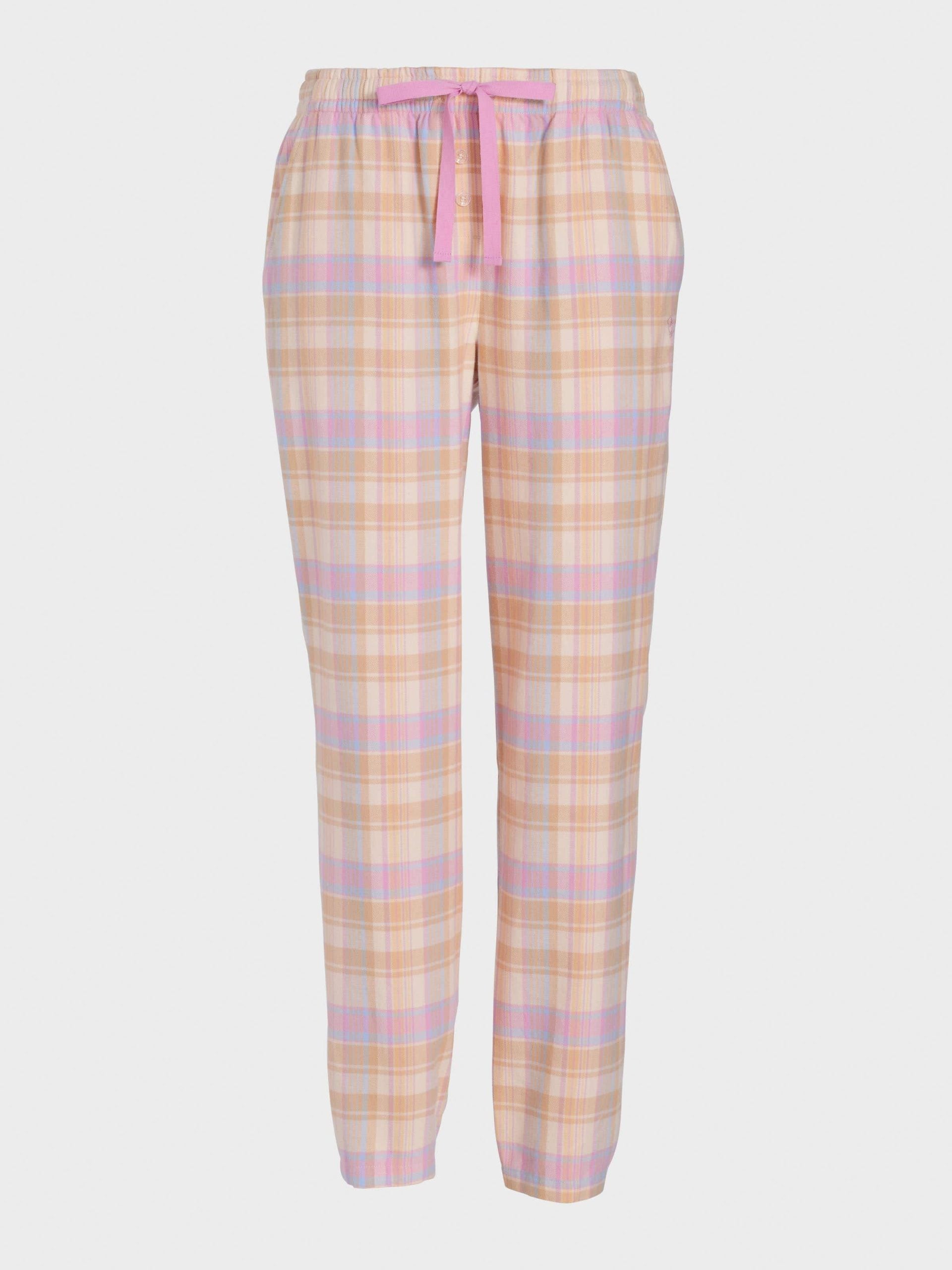 Toffee Check Flannelette Tapered Pj Pant multi image 3