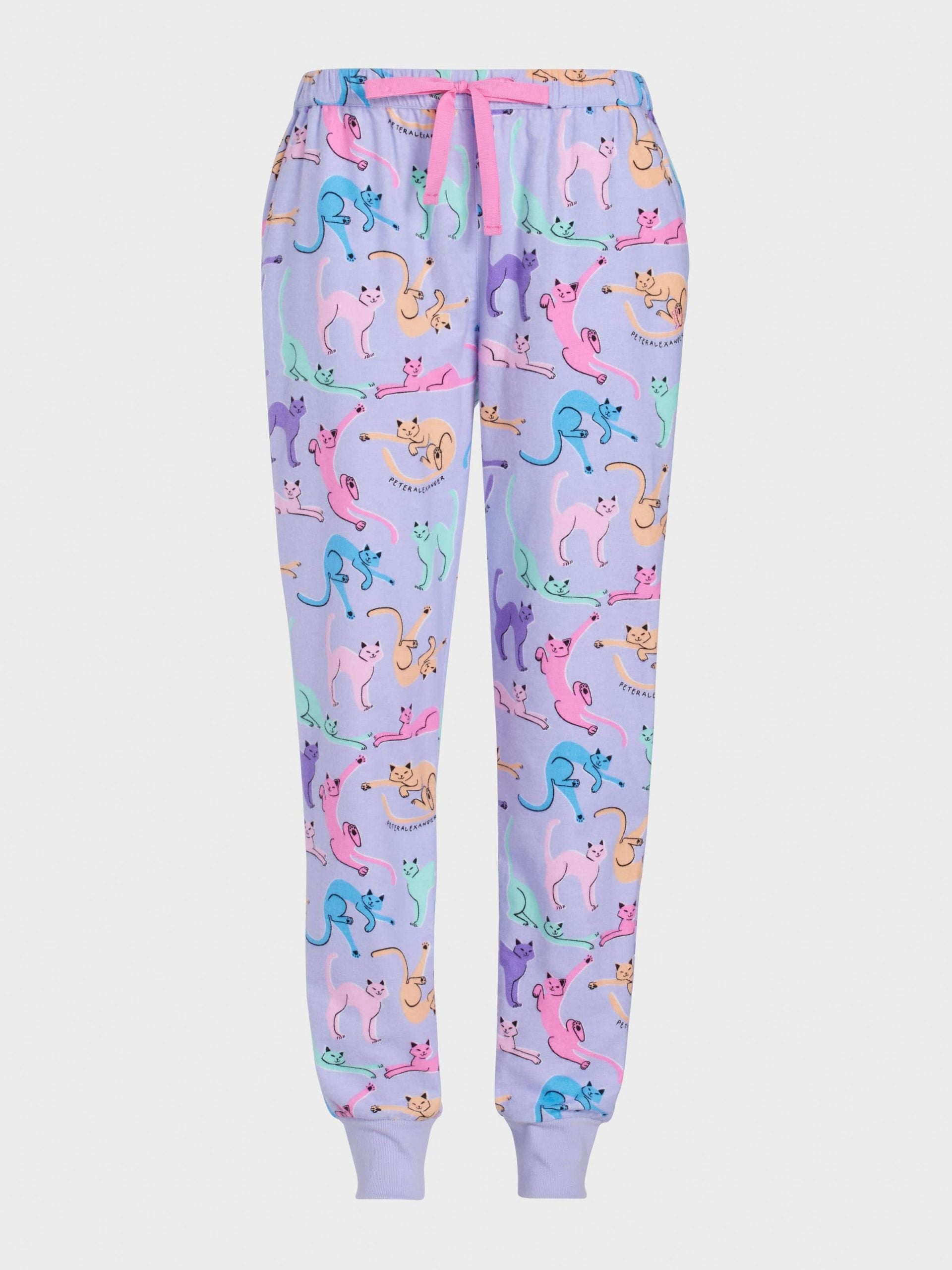 Playful Cats Cuffed Flannelette Pj Pant multi image 3