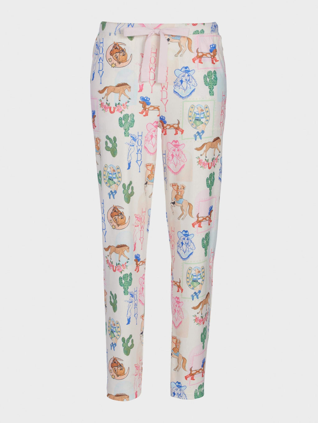 Western Plush Tapered Pj Pant Multi image 3