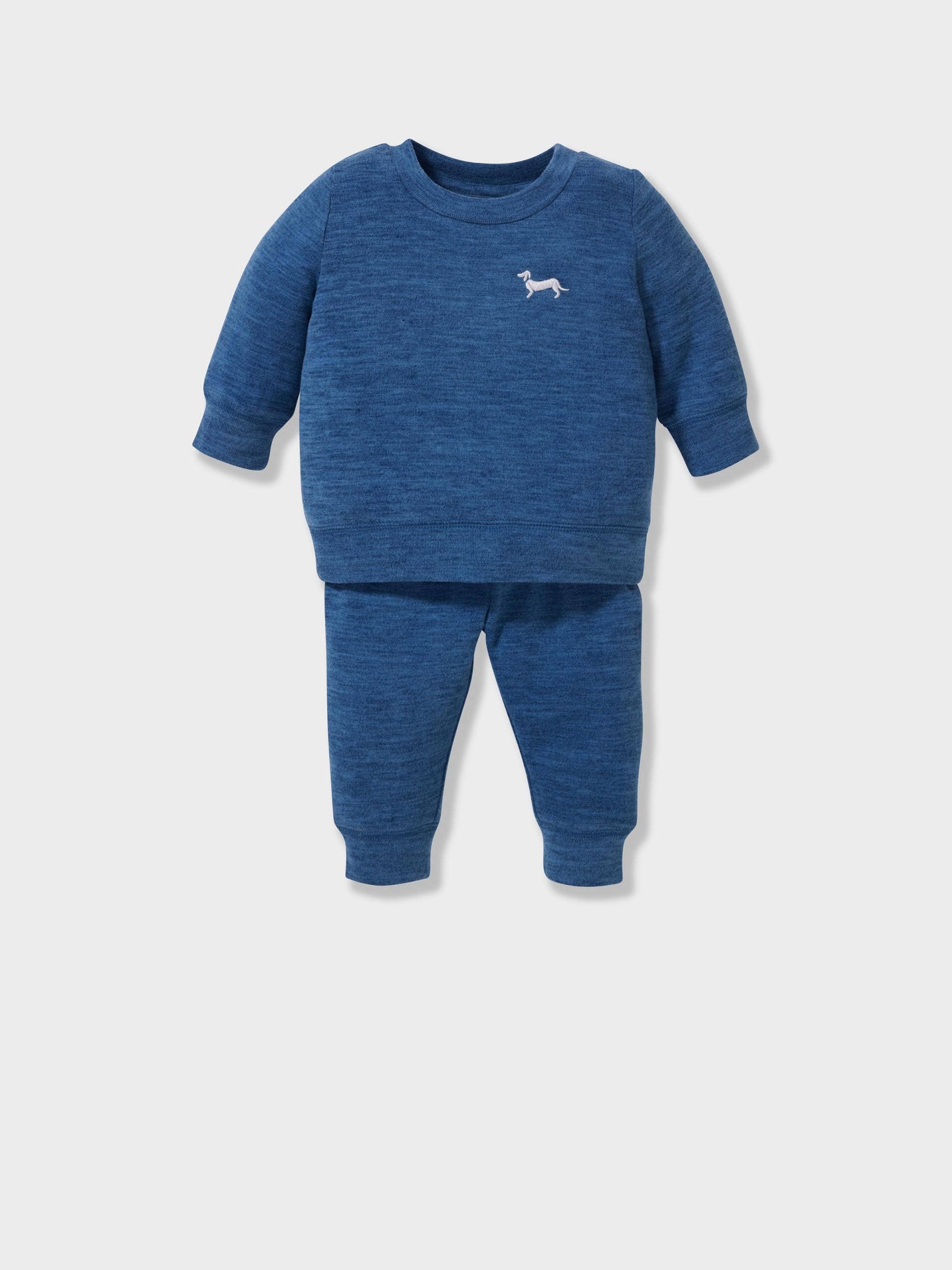 Baby Fuzzy Blue Pj Set blue image 0