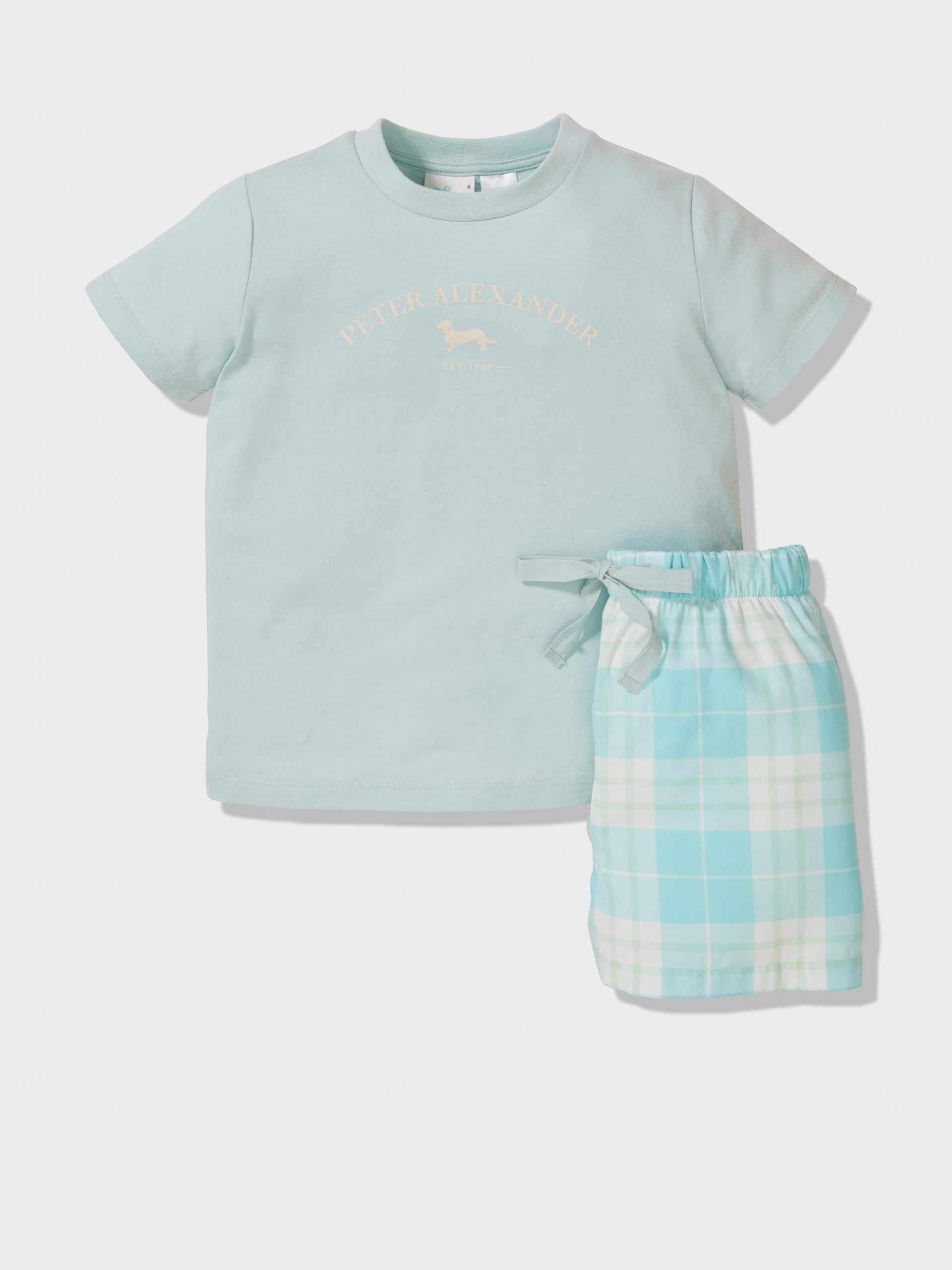 Jnr Boys Light Check Pj Set multi image 0