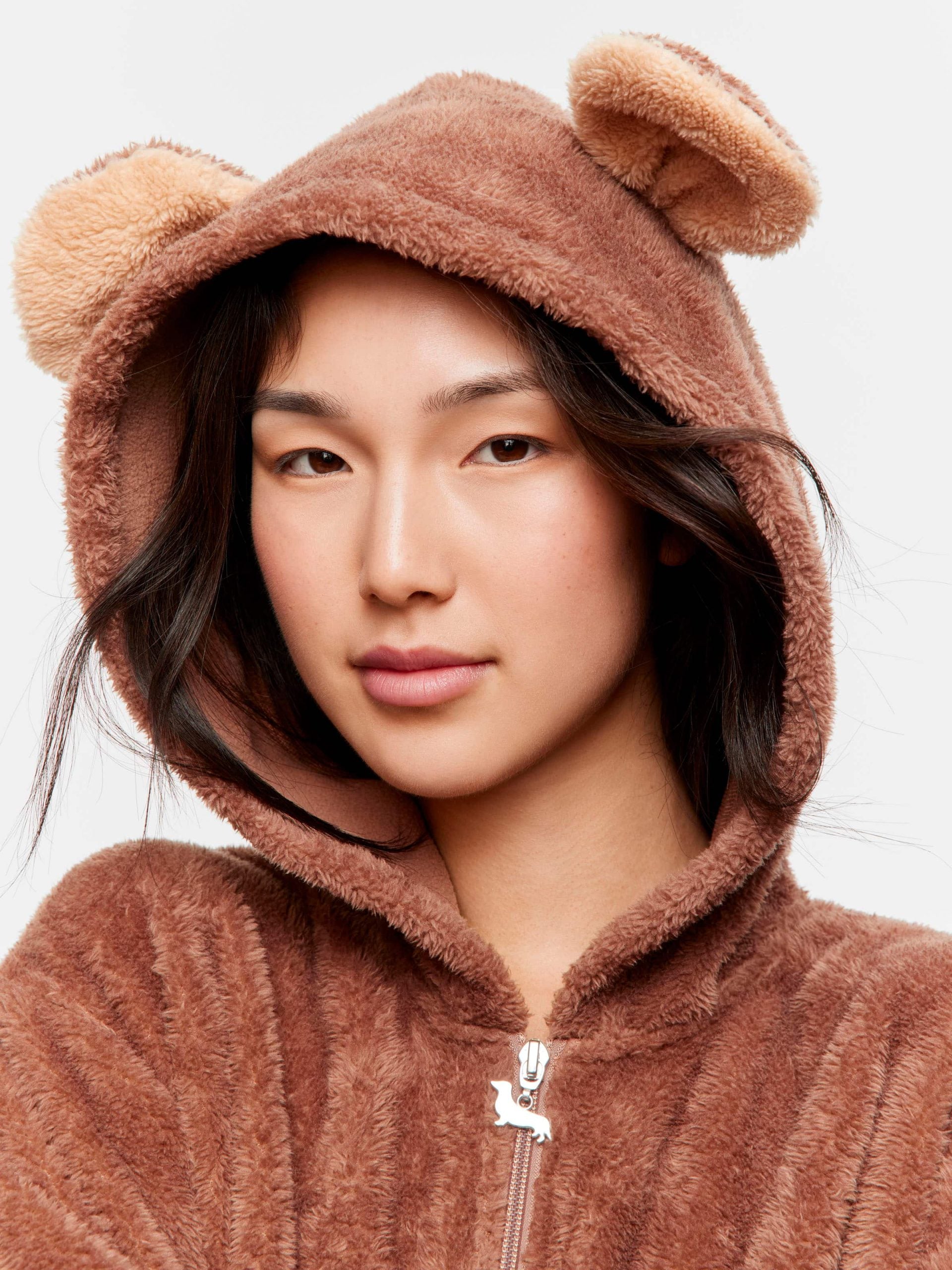 Bear Fleece Onesie multi image 2