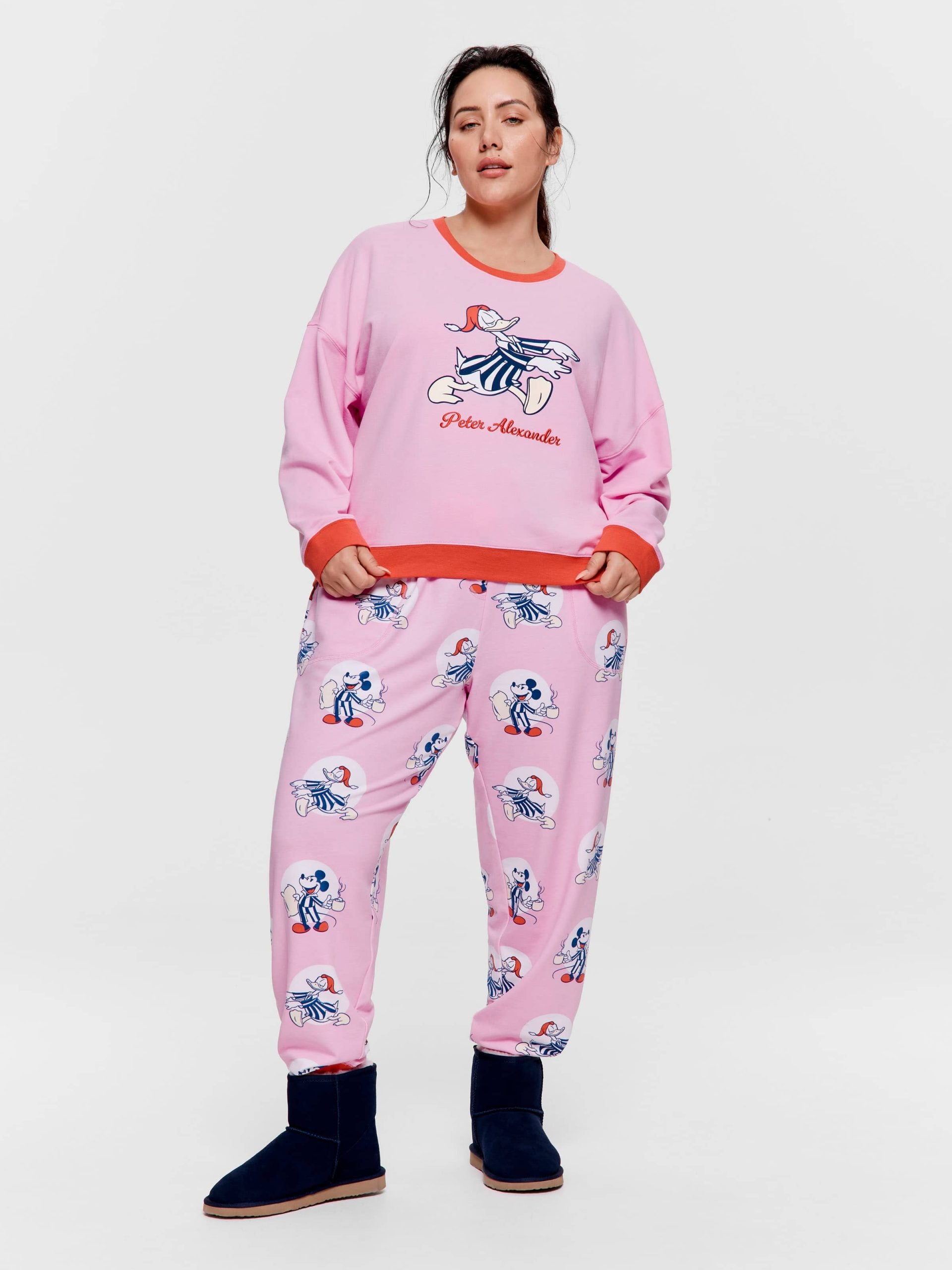 P.A. Plus Sleepy Donald Duck Sweater Pink image 1