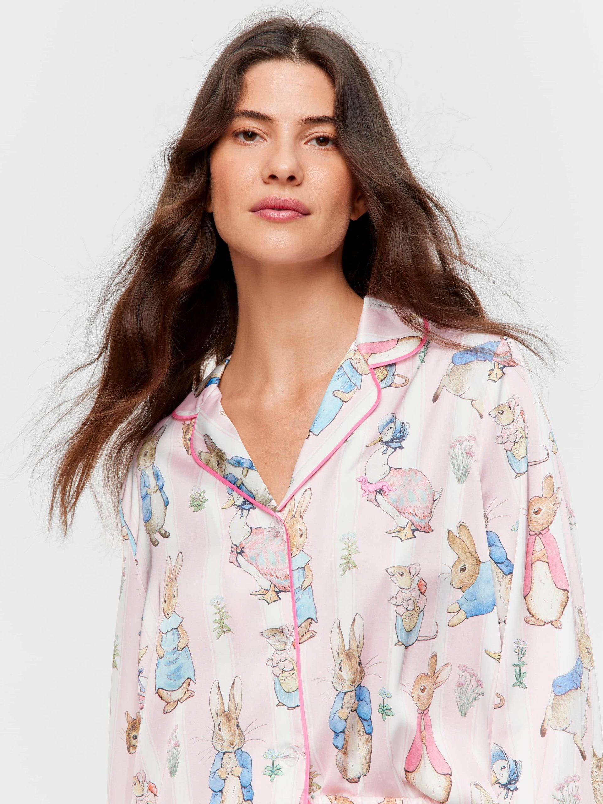 Peter Rabbit Satin Long Sleeve Pj Set multi image 3