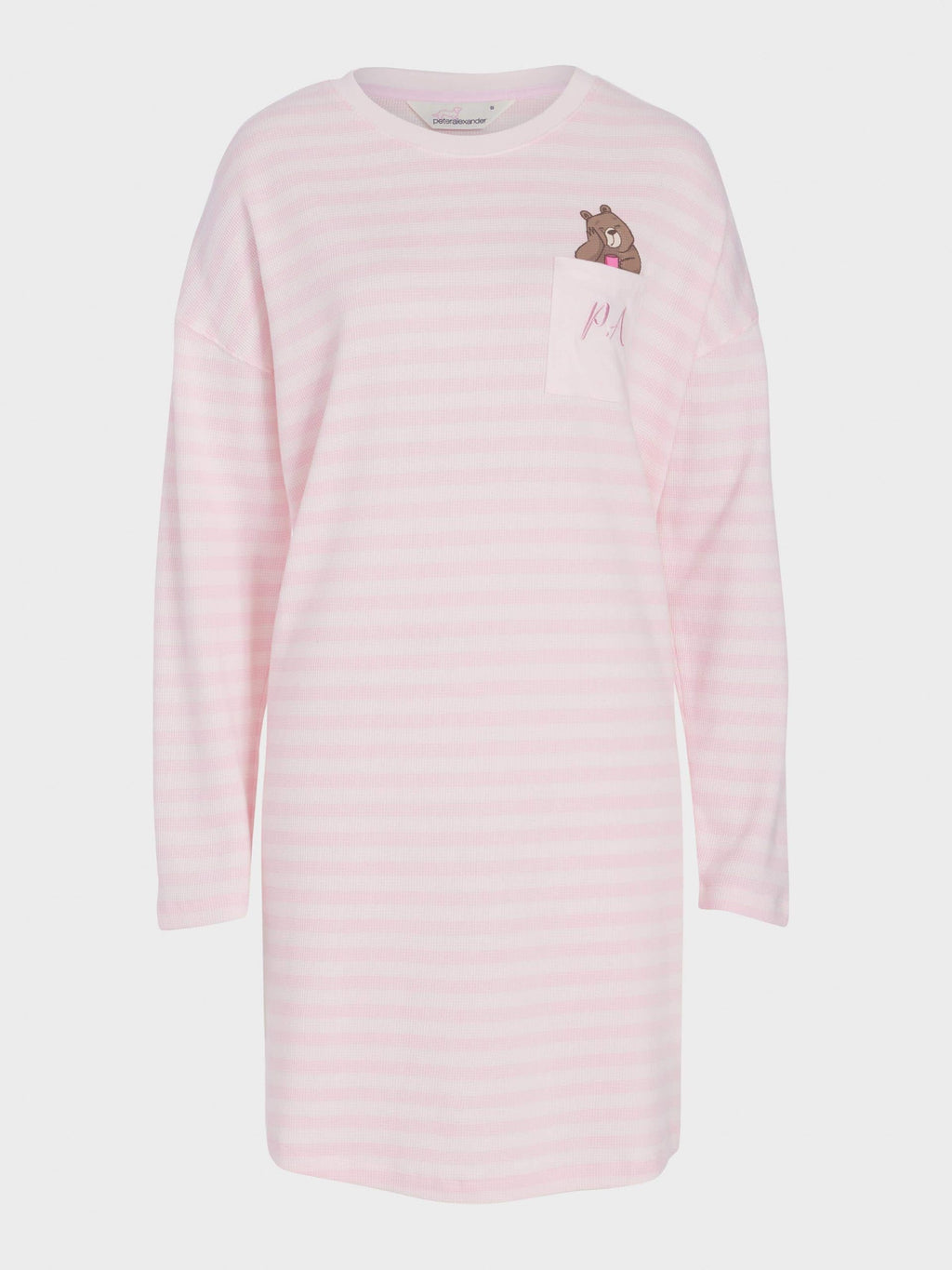 Waffle Stripe Sleepy Bear Nightie multi image 3