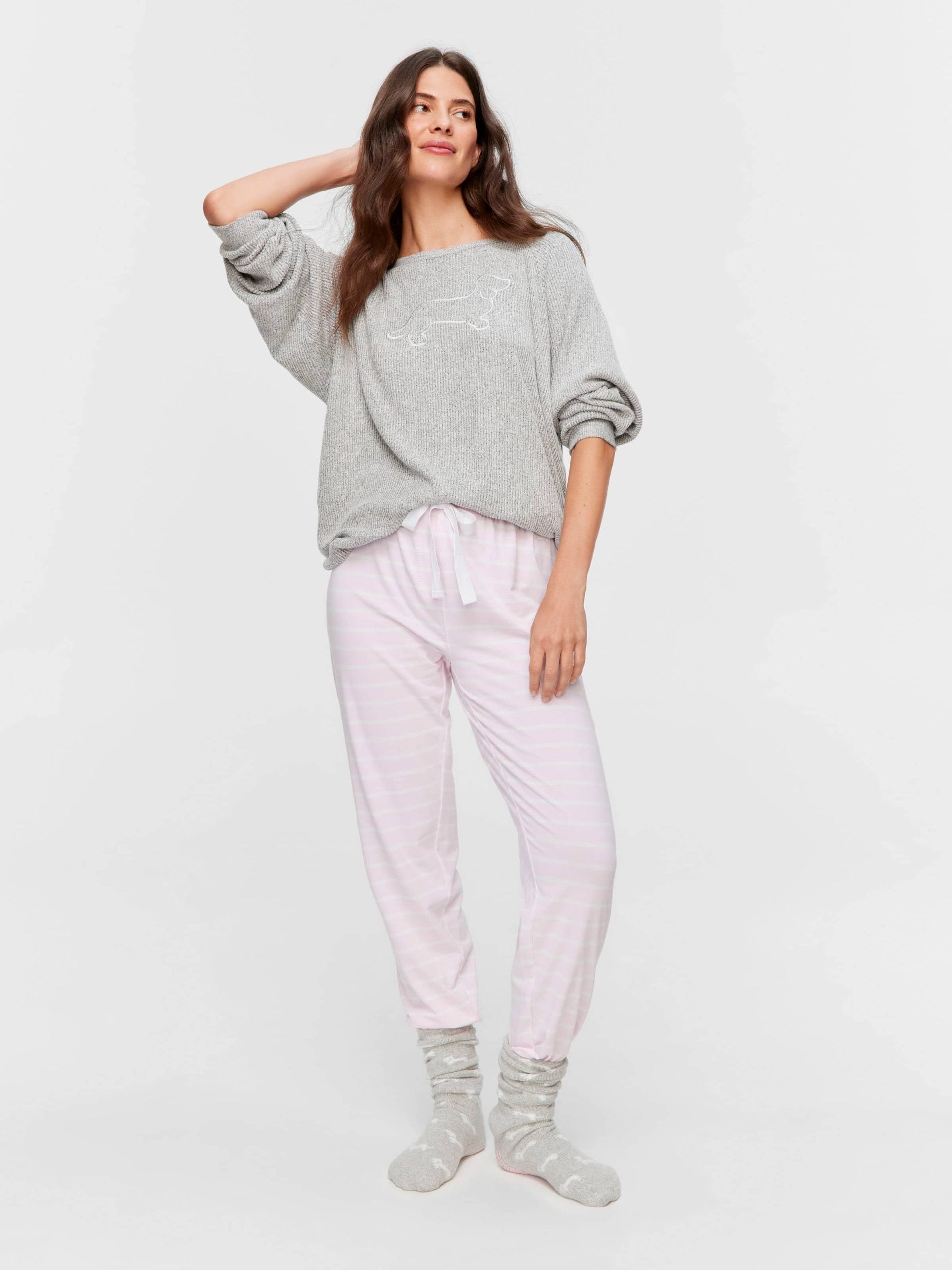 Pink Stripe Easy Pj Pant multi image 0