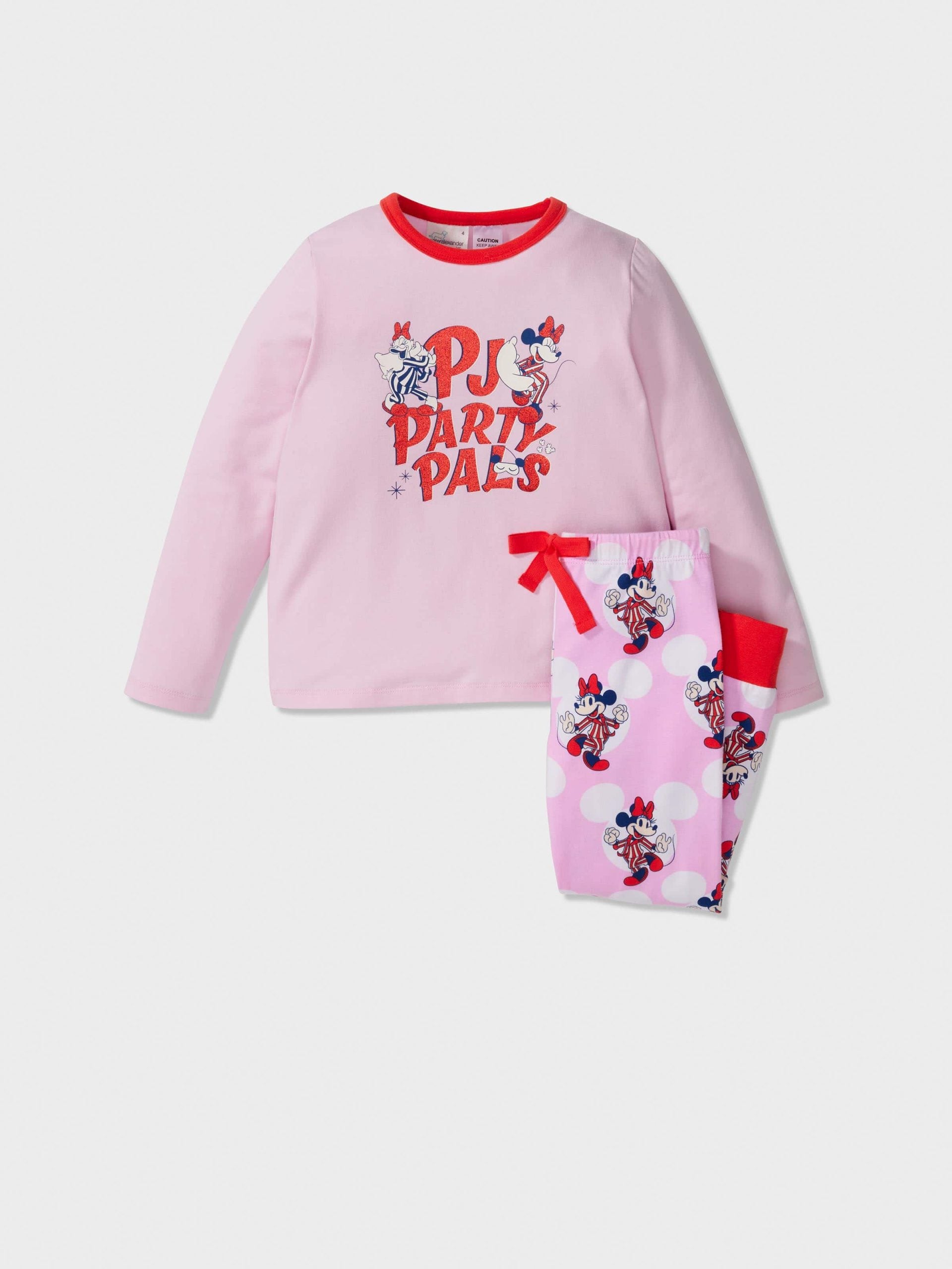 Jnr Girls Disney Minnie Long Pj Set Multi image 0
