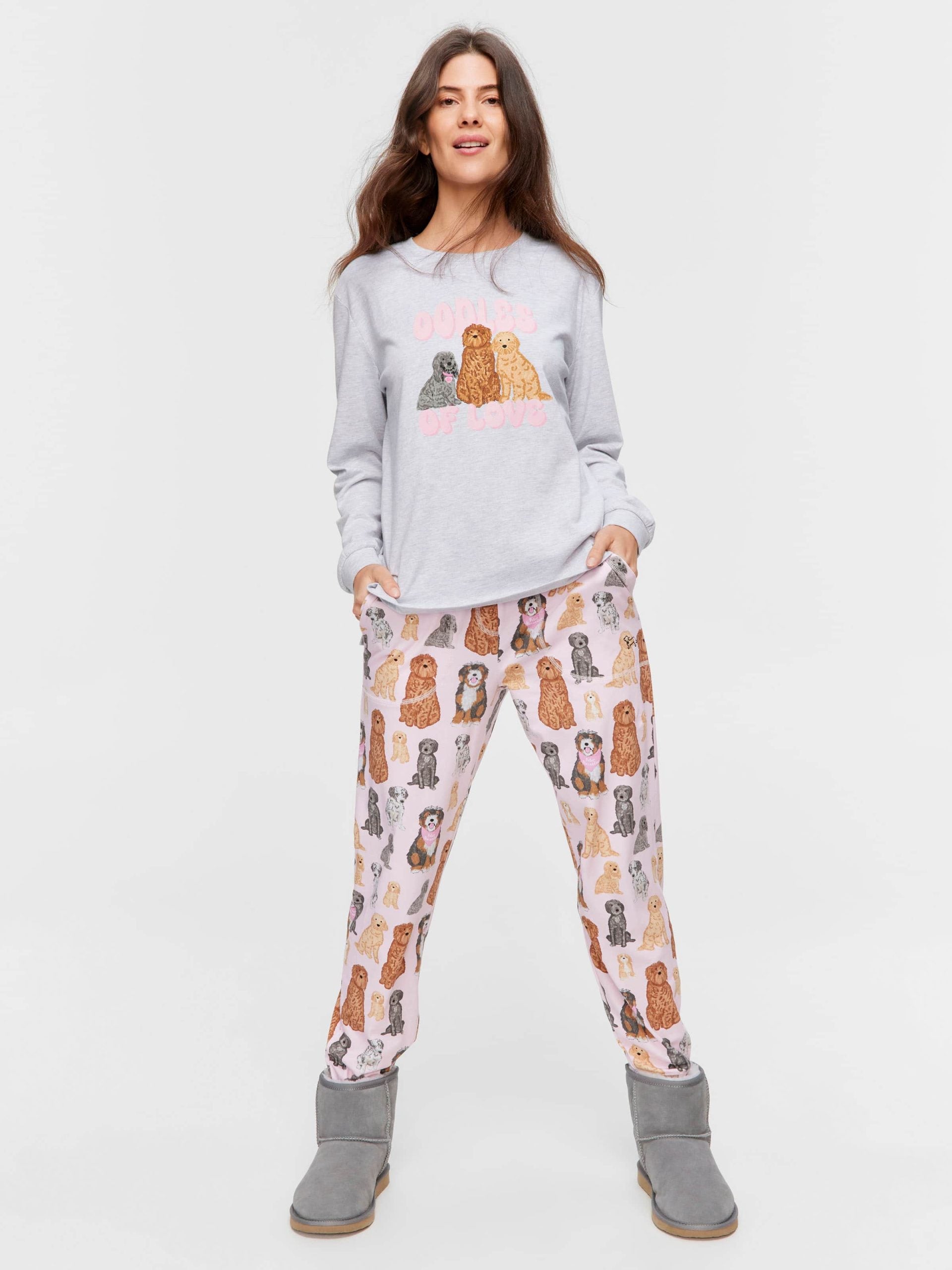 Groodle Oversized Long Sleeve Top greymarle image 2