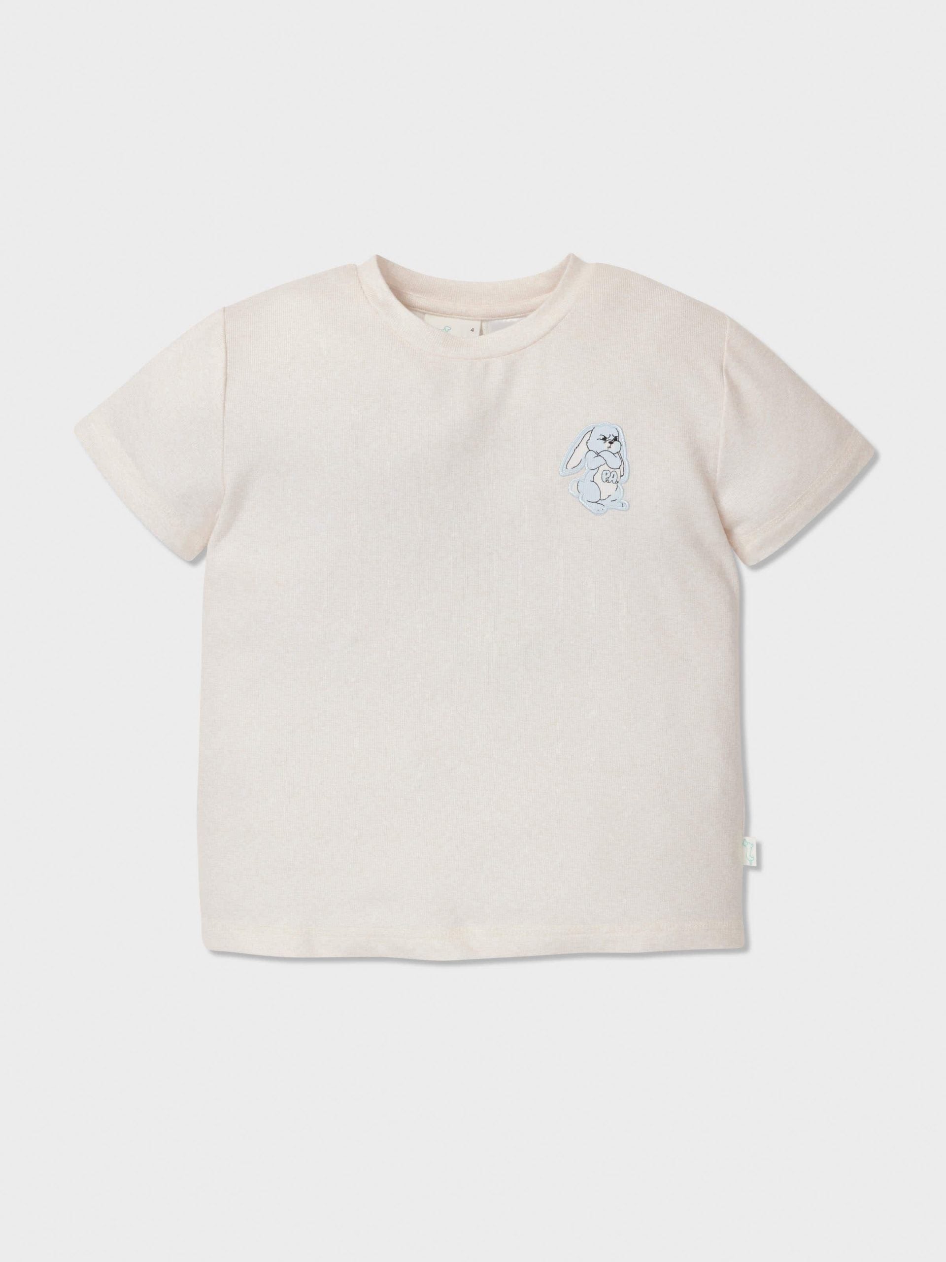 Jnr Kids Grumpy Bunny Shortie Pj Set multi image 2