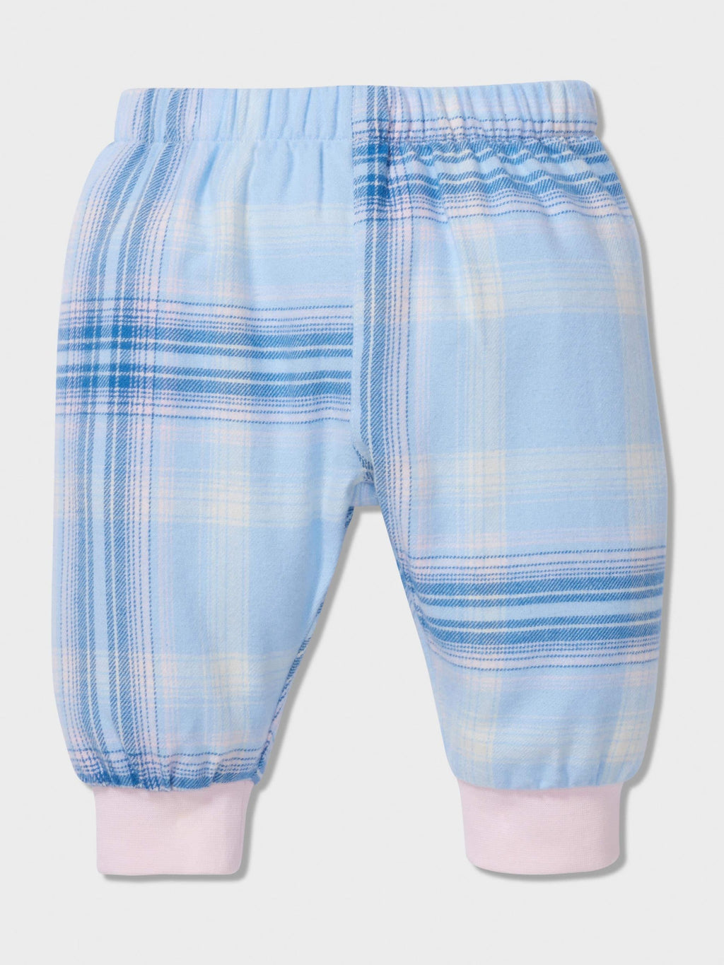 Baby Blue Check Long Classic Pj Set multi image 1