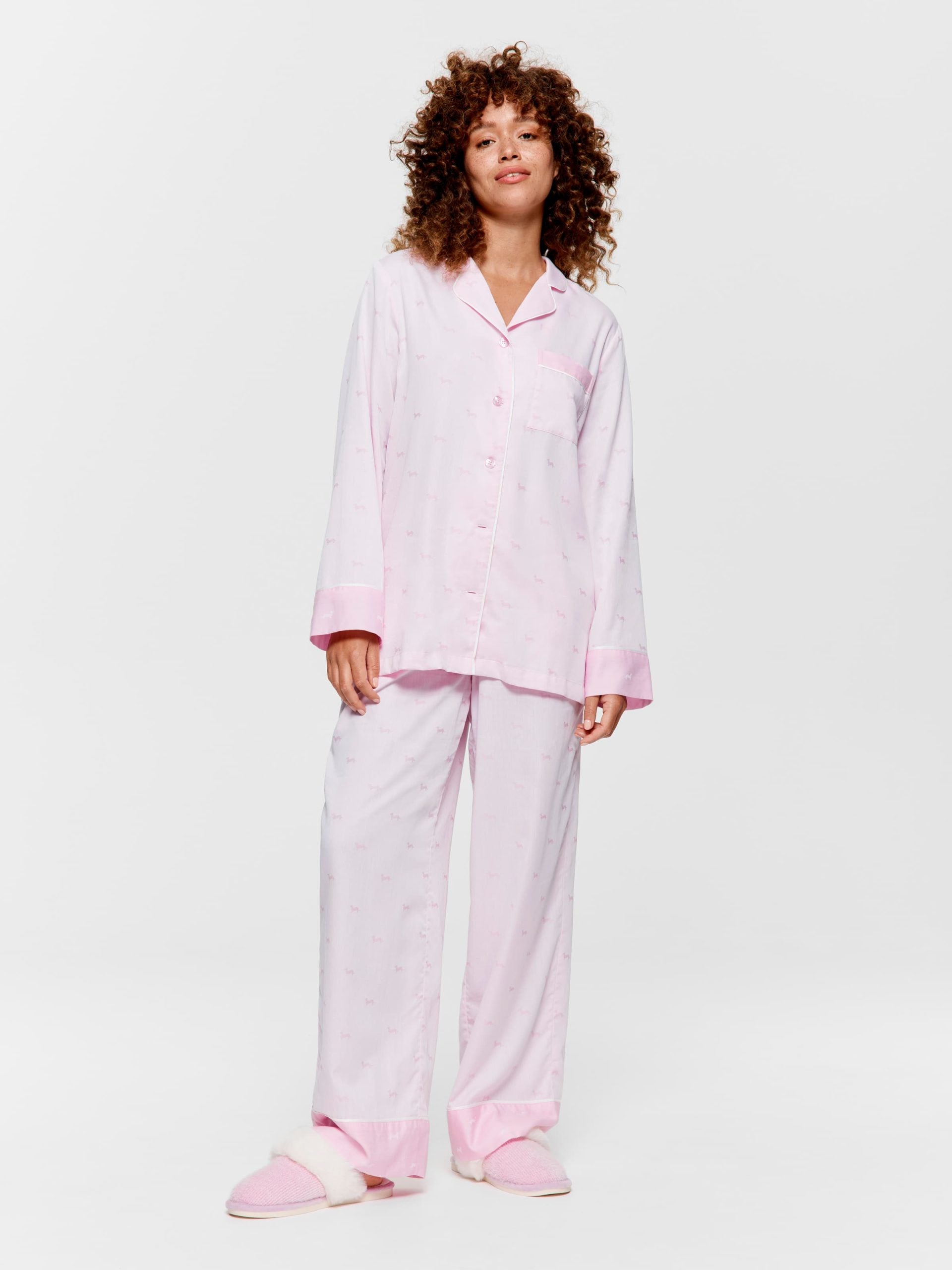 Pretty In Pink Penny Long Pj Set multi image 0