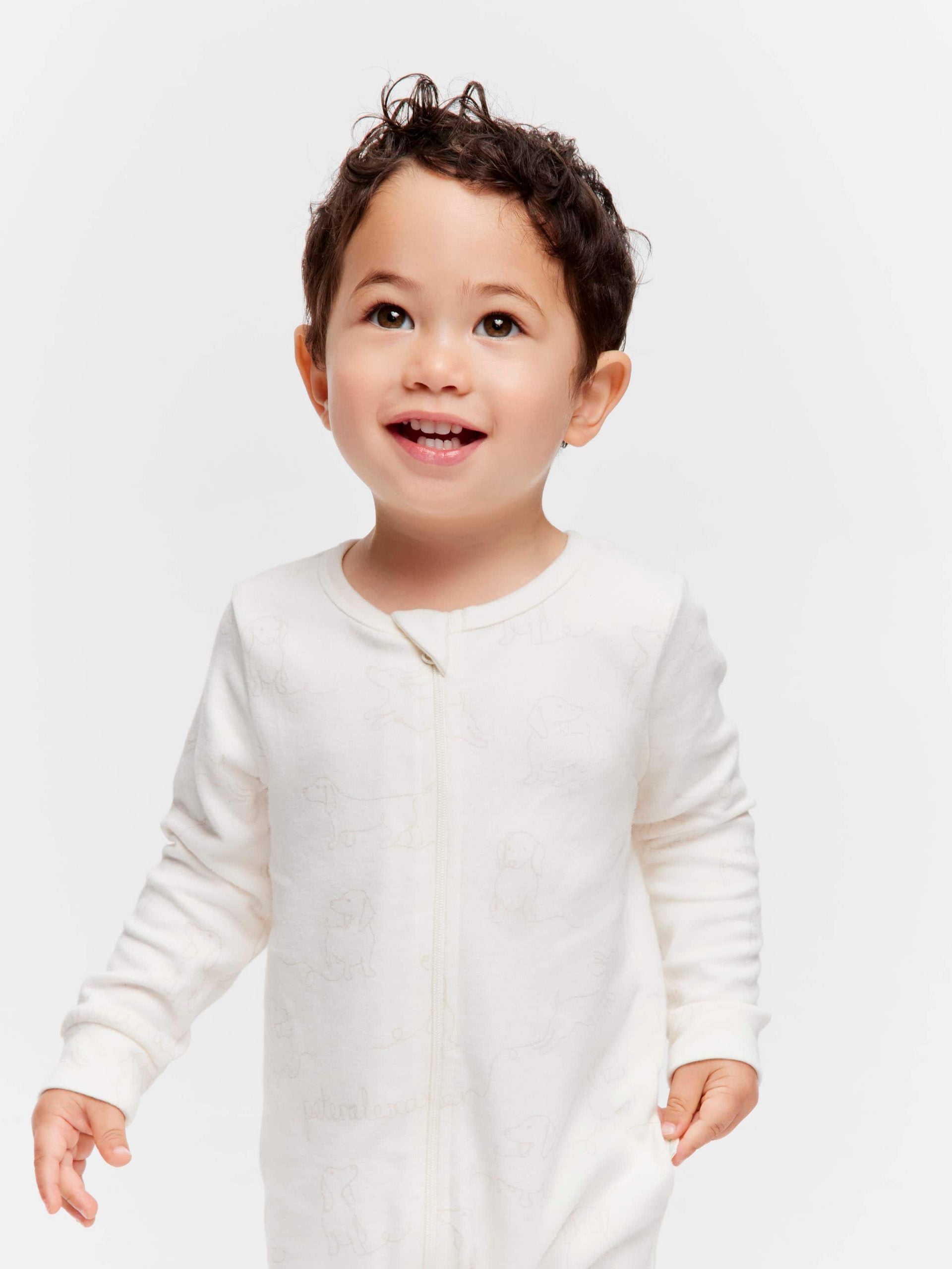 Baby Organic Penny Onesie cream image 1