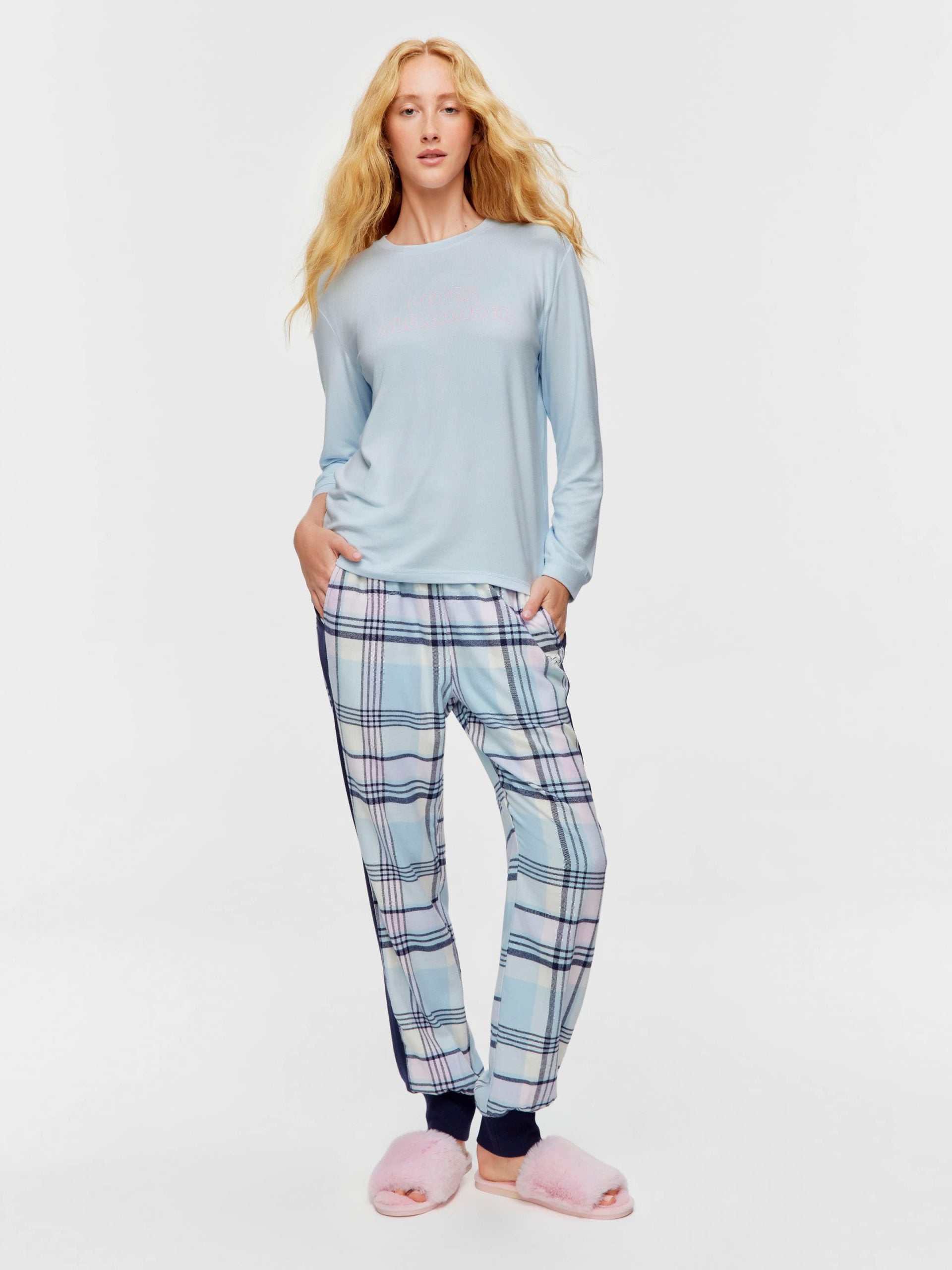 Blue Plush Sweater paleblue image 1