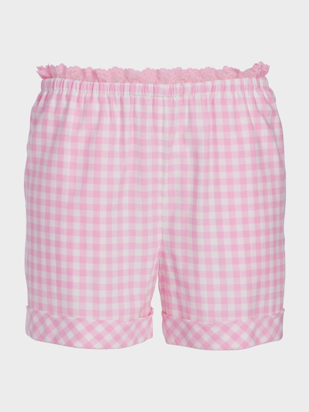 Pink Gingham Check Mid Short multi image 3