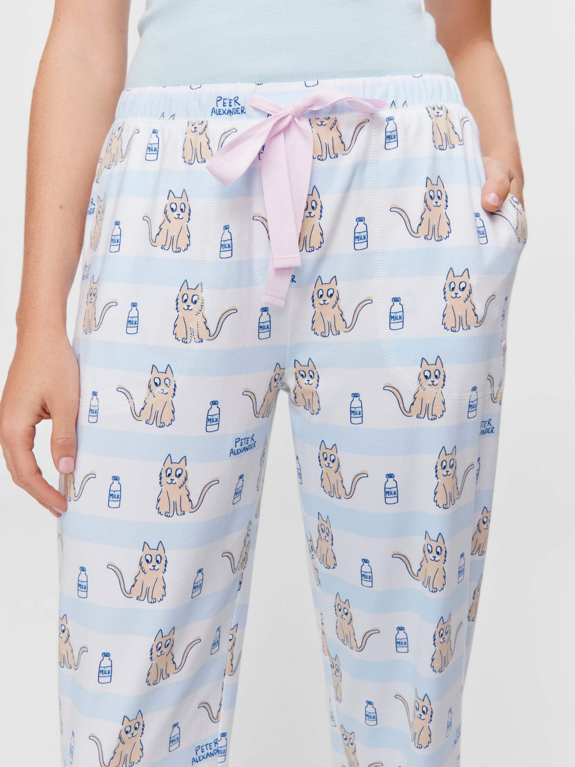 Cat Stripe Tapered Pj Pant multi image 2