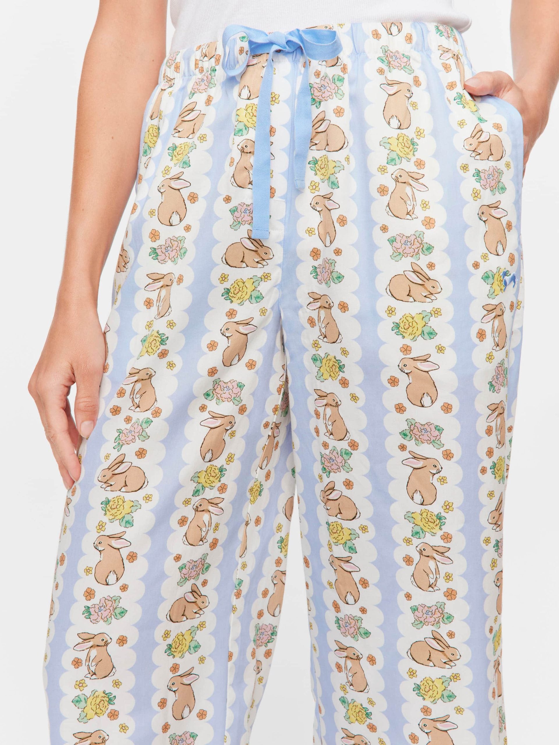 Lilac Bunny 3/4 Pj Pant multi image 1