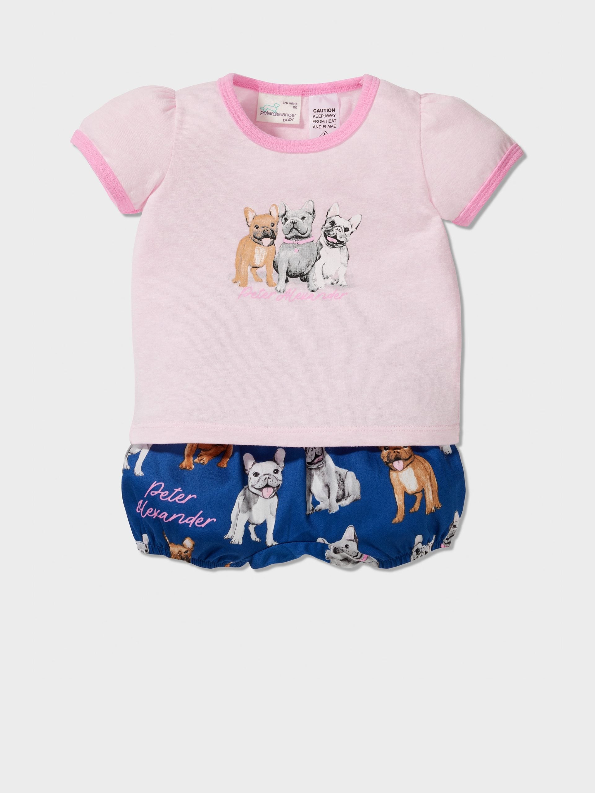 Baby Frenchie Pj Set Multi image 2