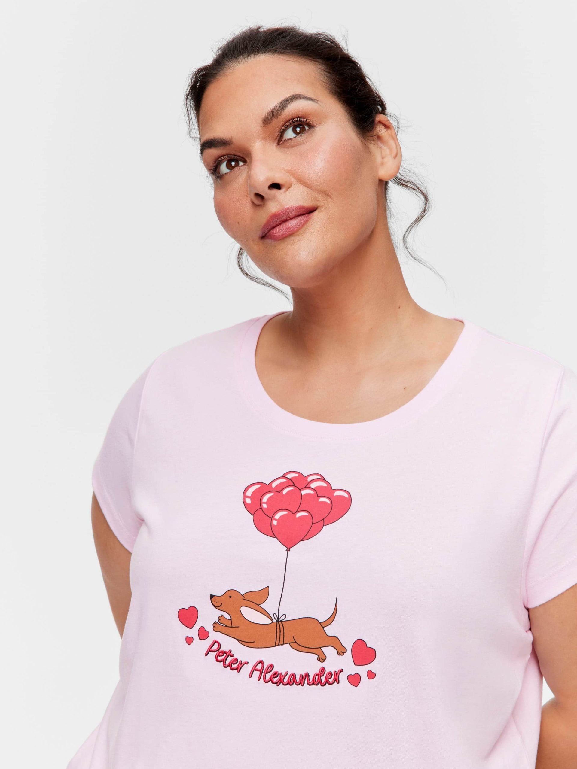 P.A. Plus Valentines Day Penny Tee Pink image 2
