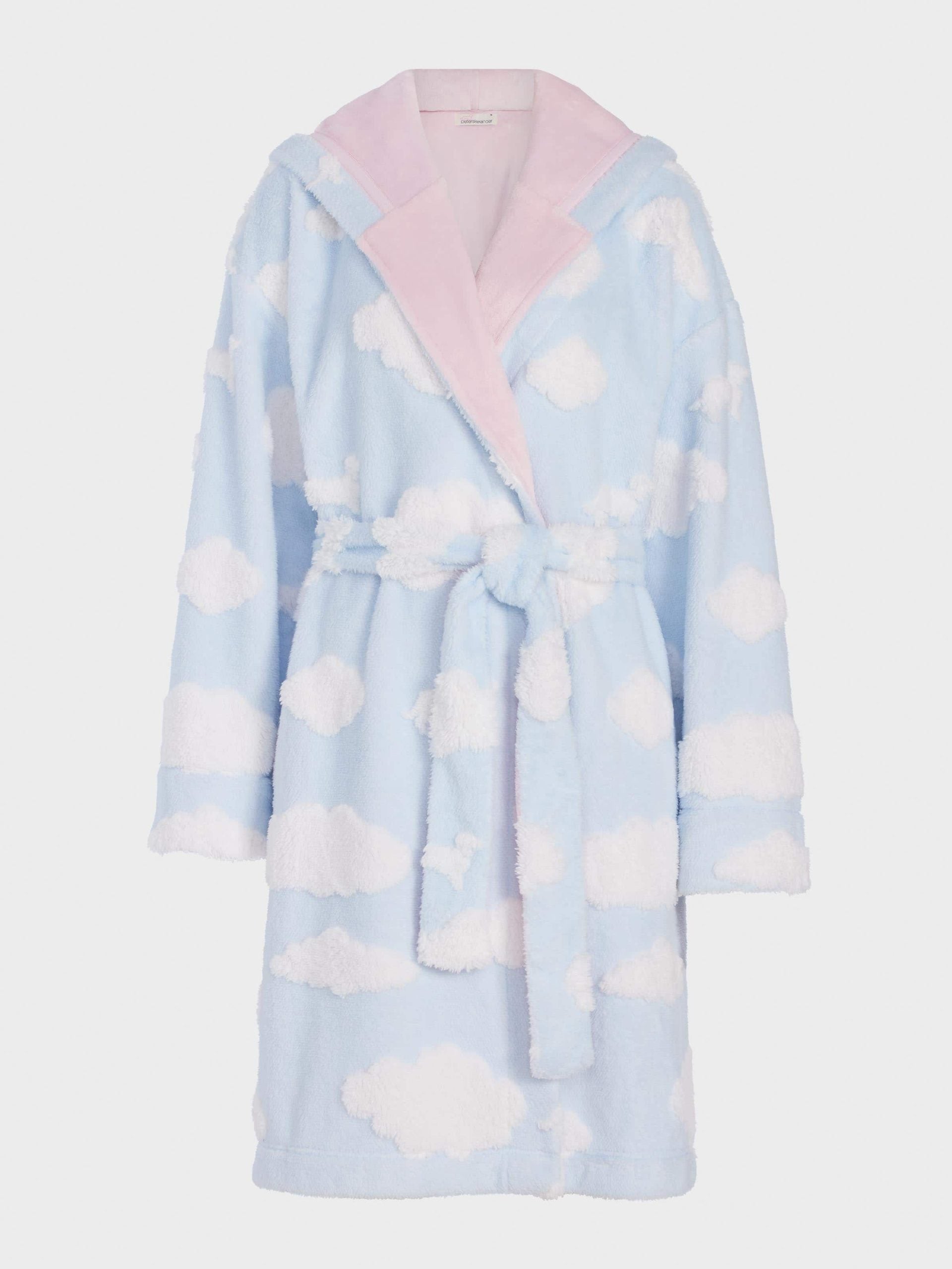 Fluffy Cloud Hooded Gown multi image 4
