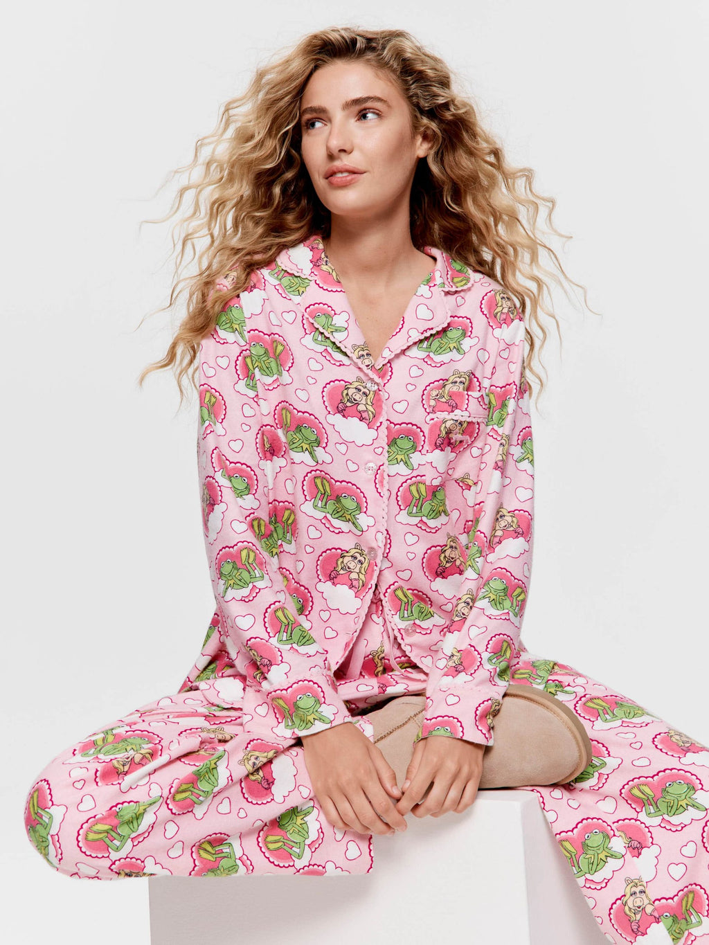 Miss Piggy & Kermit Bamboo Flannelette Pj Set multi image 0
