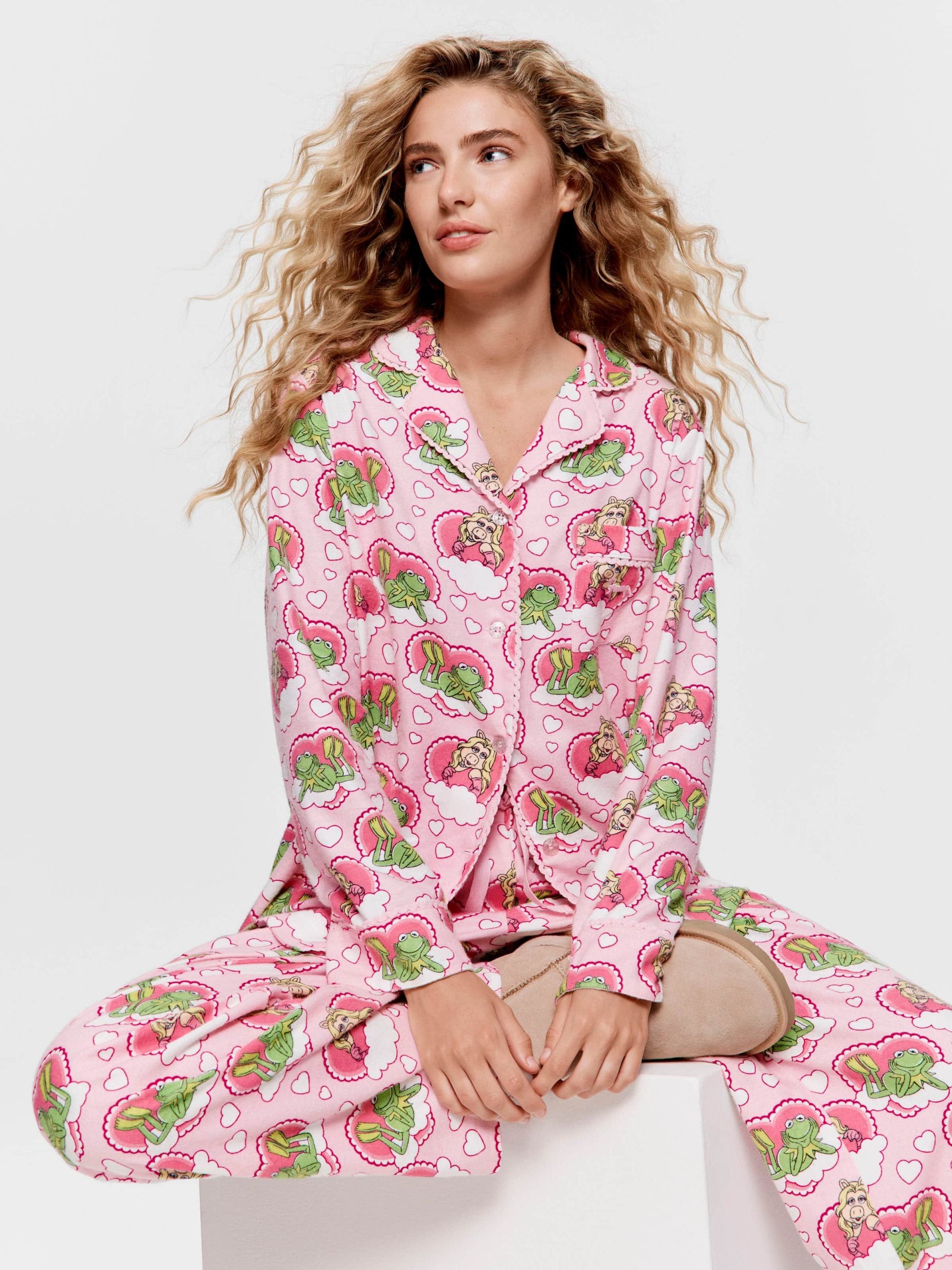 Miss Piggy & Kermit Bamboo Flannelette Pj Set multi image 0